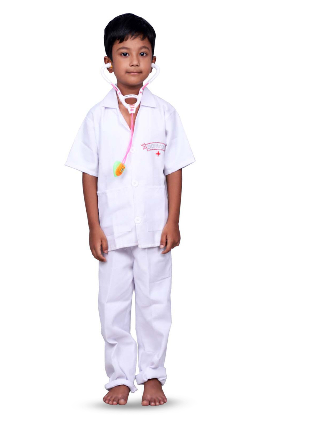

BAESD Unisex Kids Doctor Costume Shirt with Trousers, White