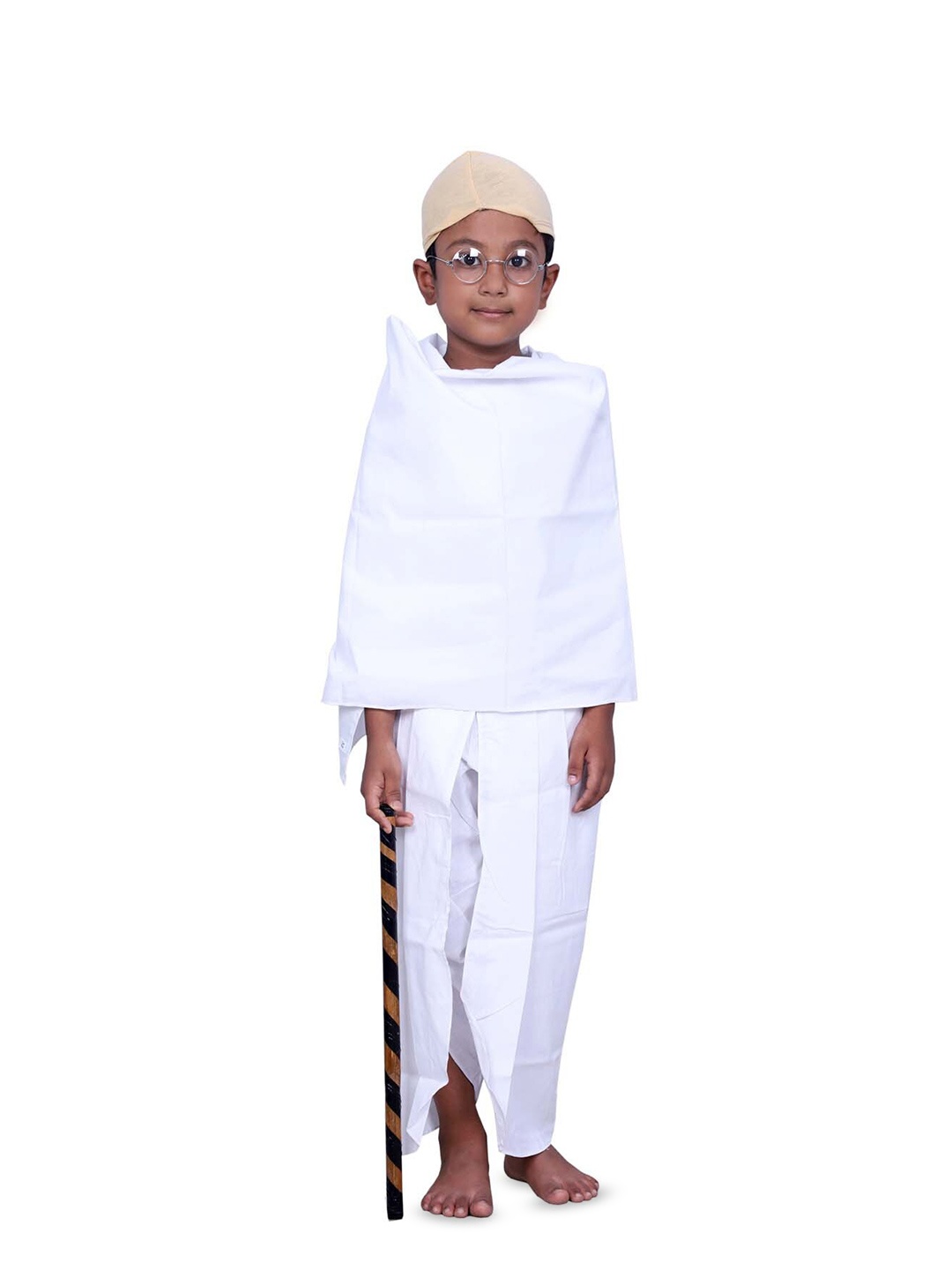 

BAESD Unisex Kids Gandhi Costume Dhoti Pants, White