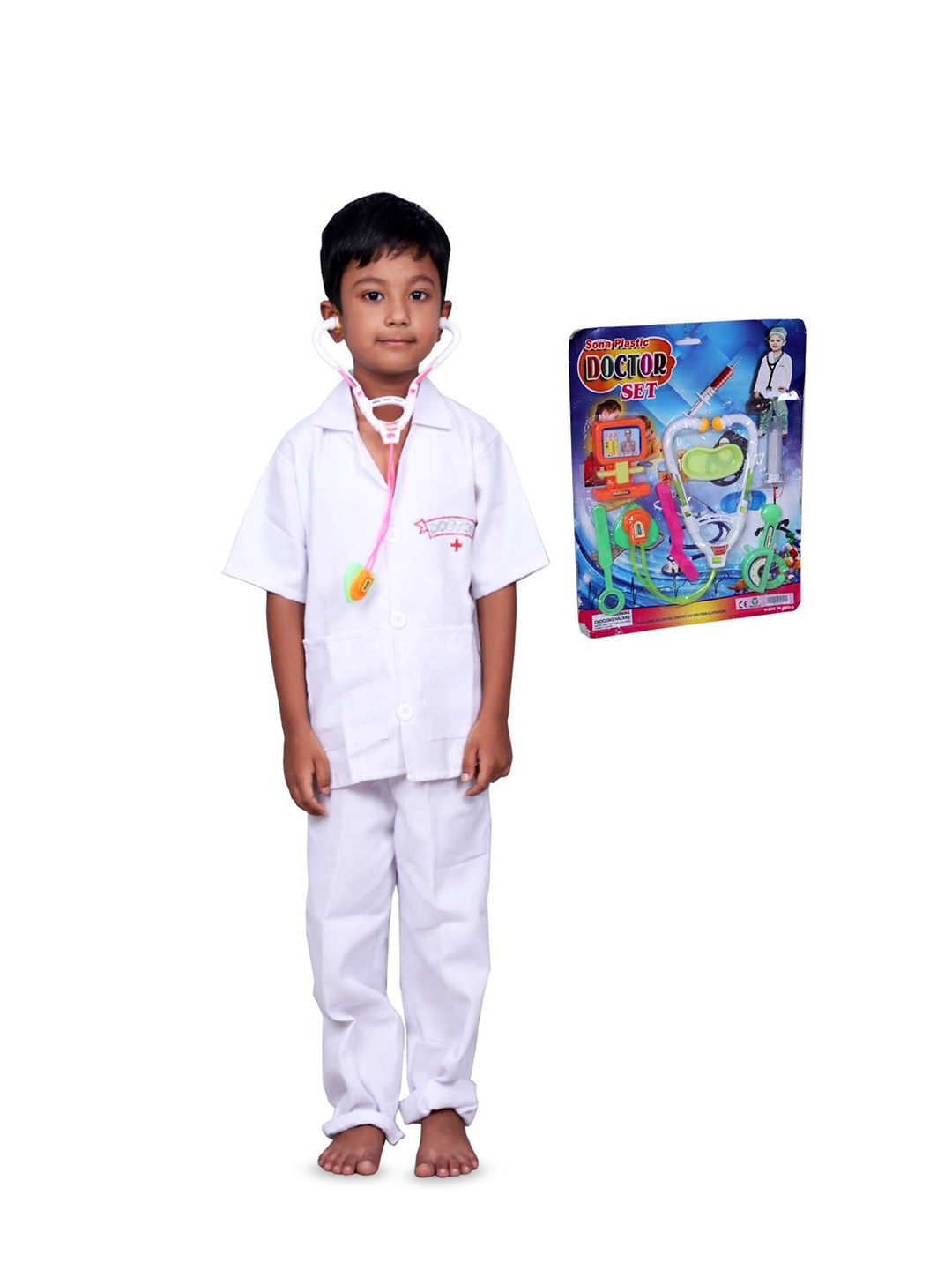

BAESD Kids Doctor Shirt With Trousers, White