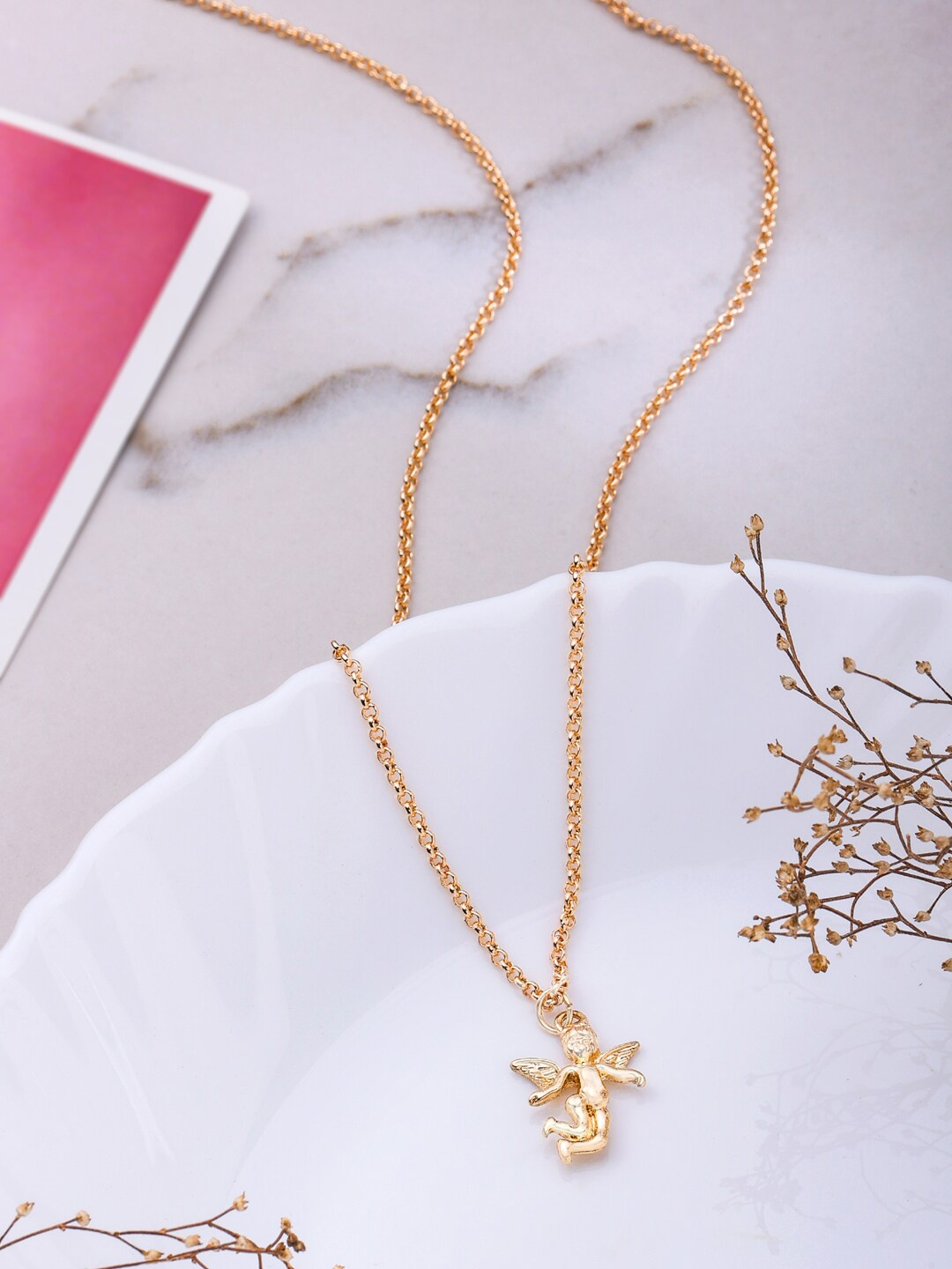

VIRAASI Gold-Plated Pendant With Chain
