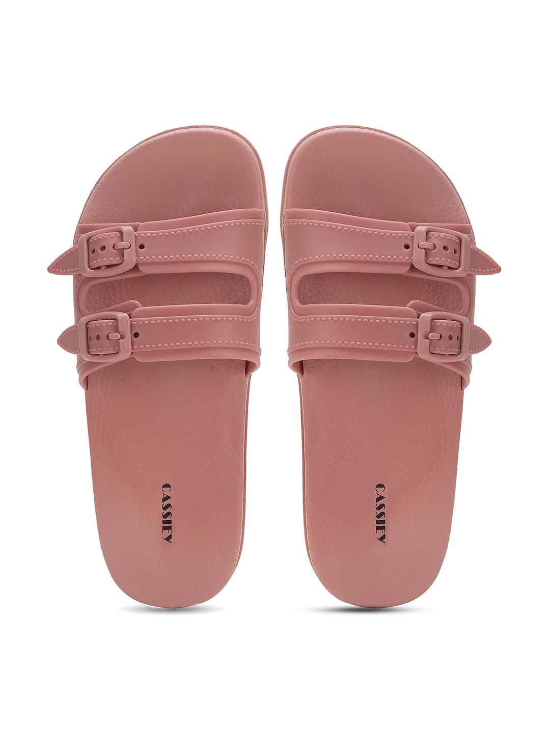 CASSIEY Women Buckle Detail Sliders