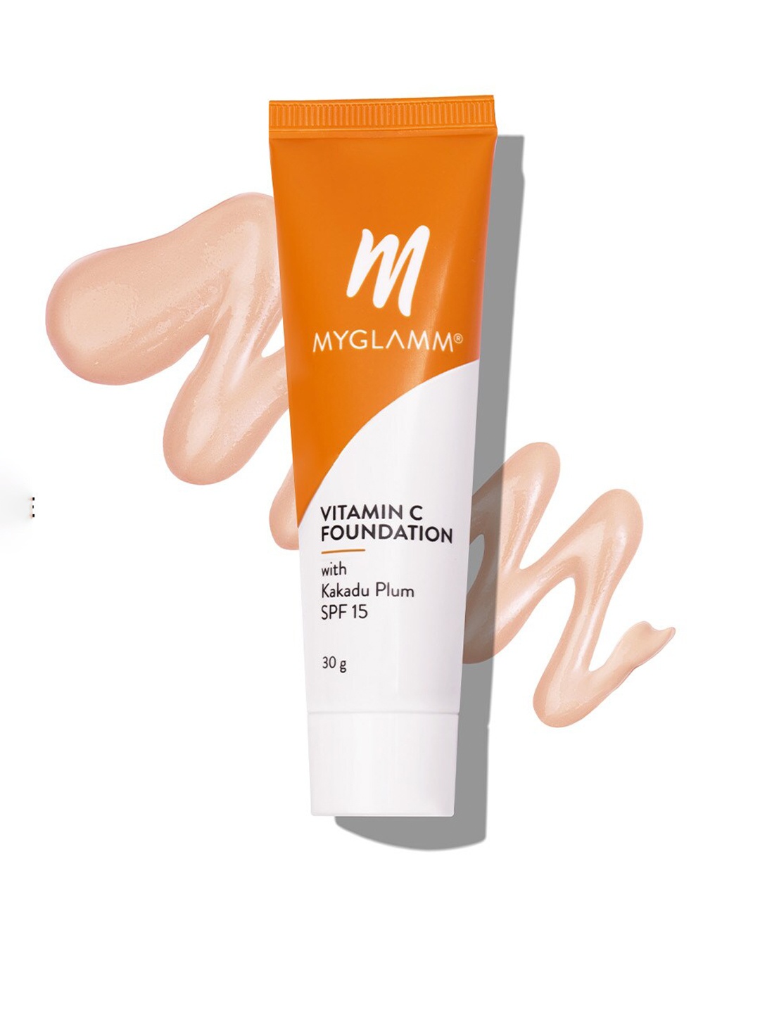 

MyGlamm Peach-Coloured Vitamin C Foundation - 30 gm, Yellow