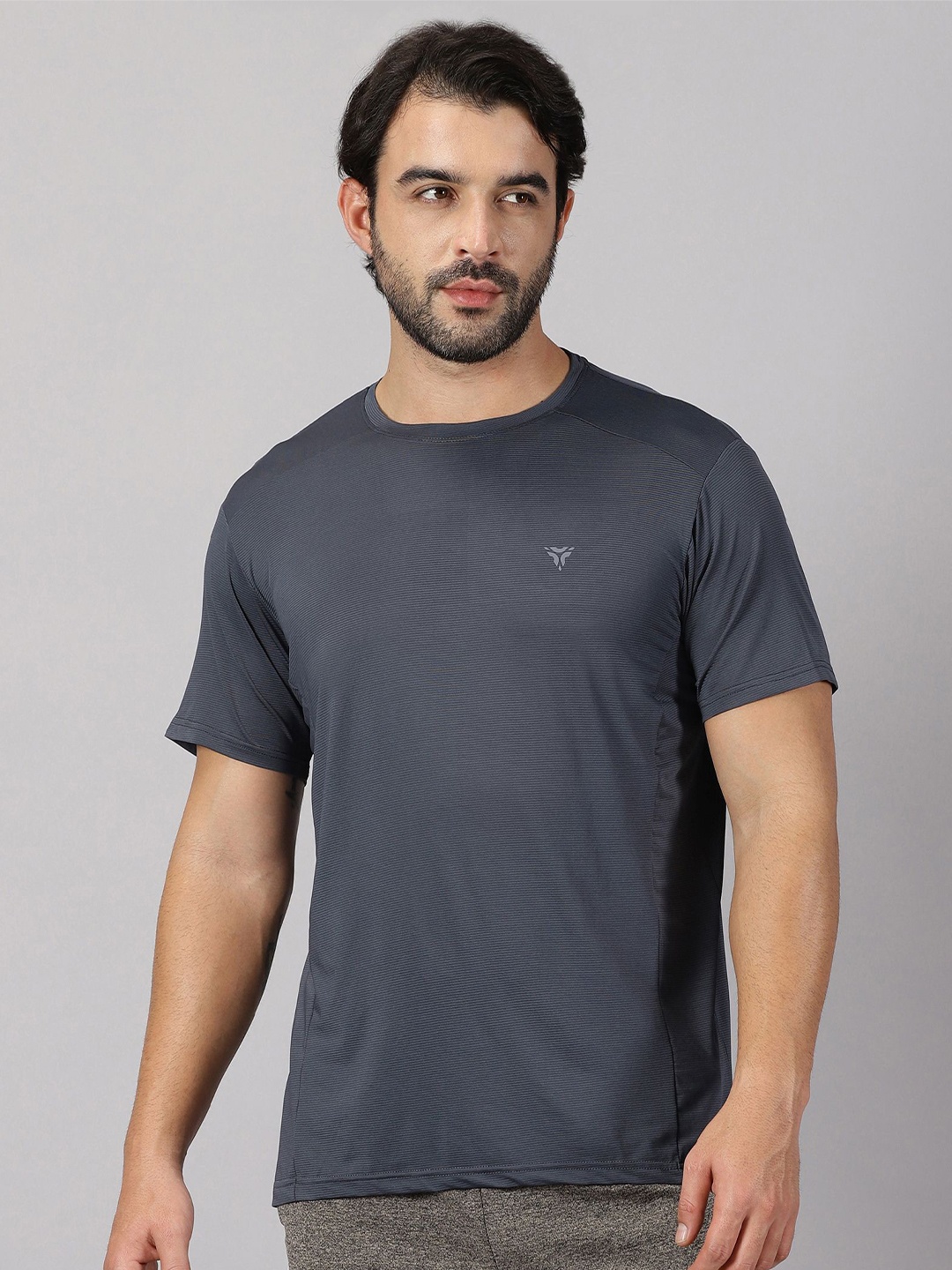 

deb Round Neck Lightweight Jersey Knit T-shirt - Alpha-Dry Technology, Grey