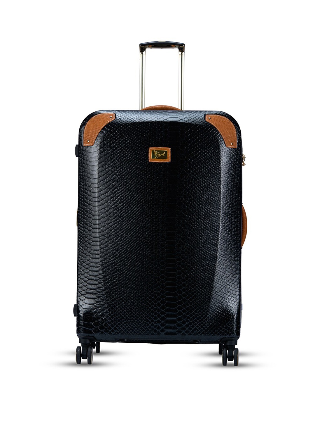 

IT luggage Resolute Textured Large Trolley Bag, Black