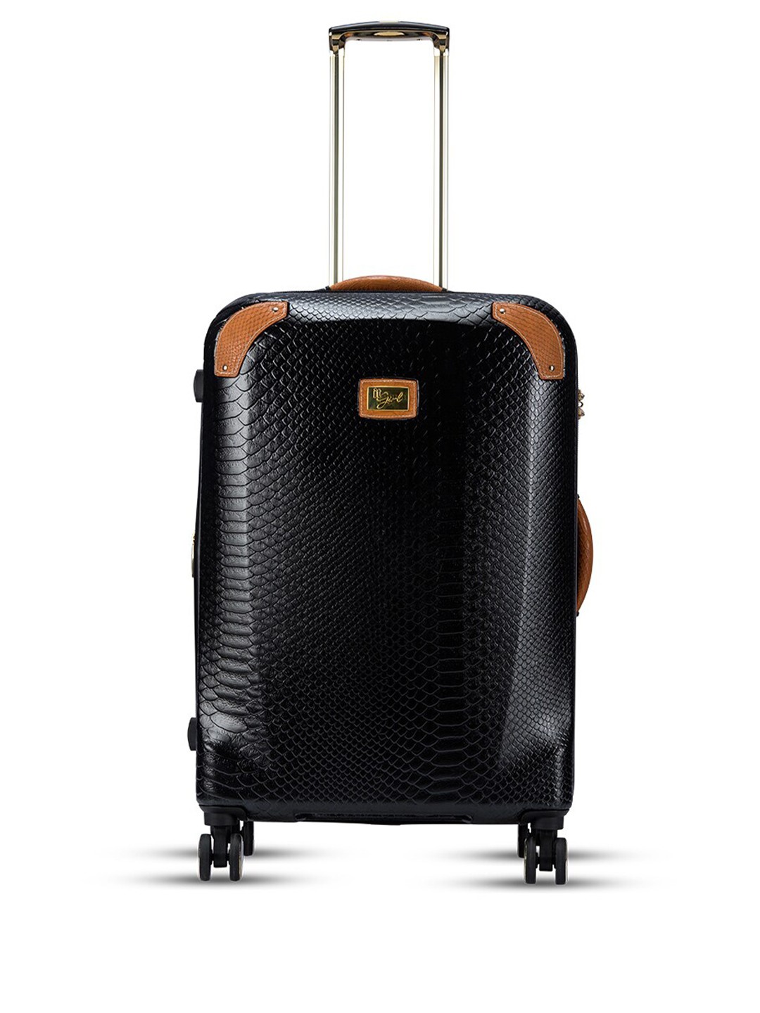 

IT luggage Resolute Textured Medium Trolley Bag, Black