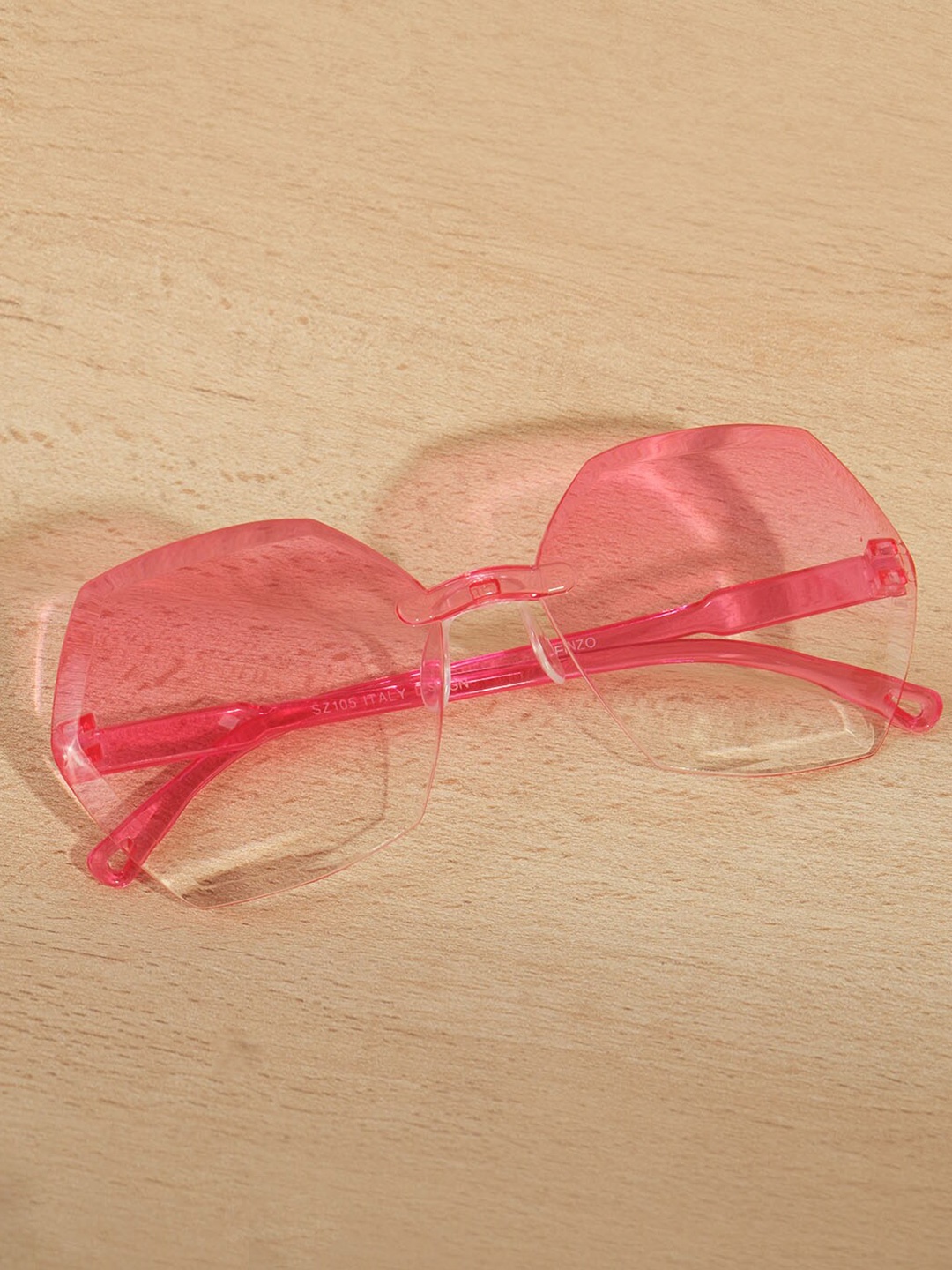 DukieKooky Kids Oversized Sunglasses with UV Protected Lens DKSG438E, Pink