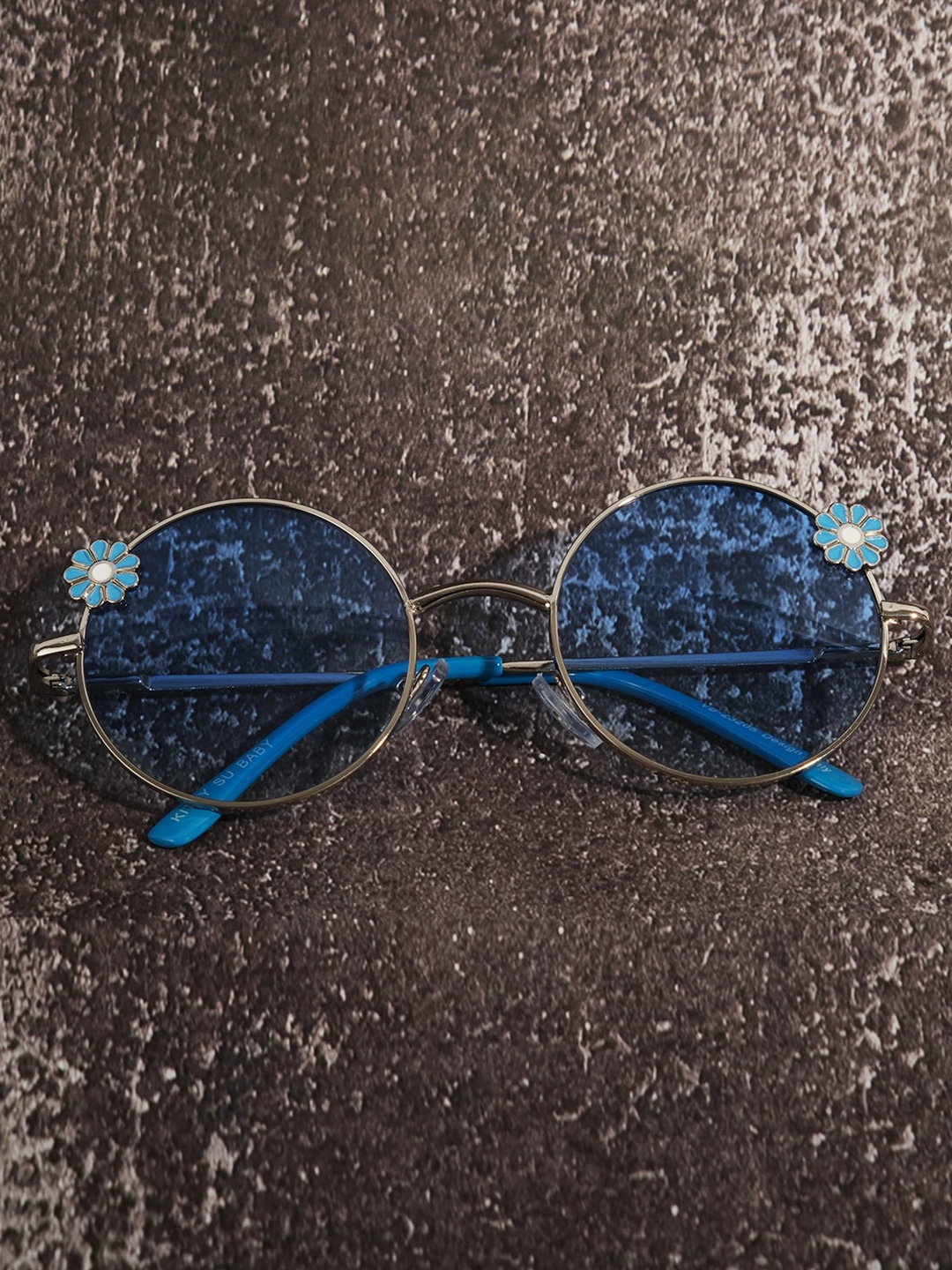 

DukieKooky Kids Round Sunglasses With UV Protected Lens, Blue