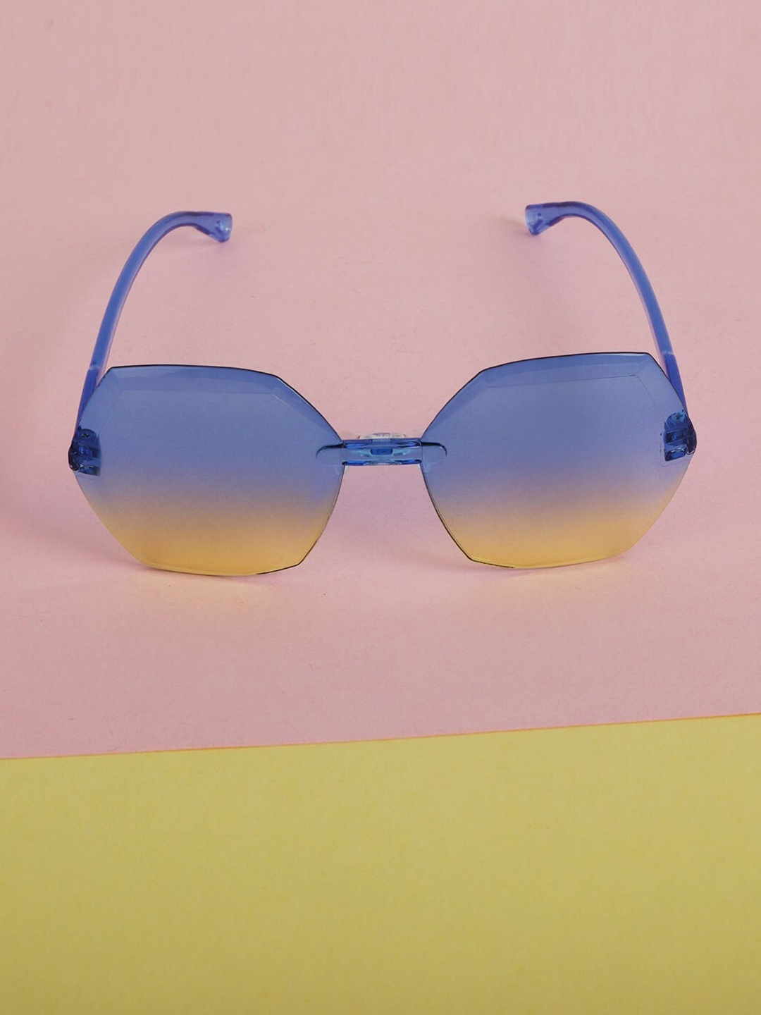 

DukieKooky Kids Oversized Sunglasses with UV Protected Lens, Blue