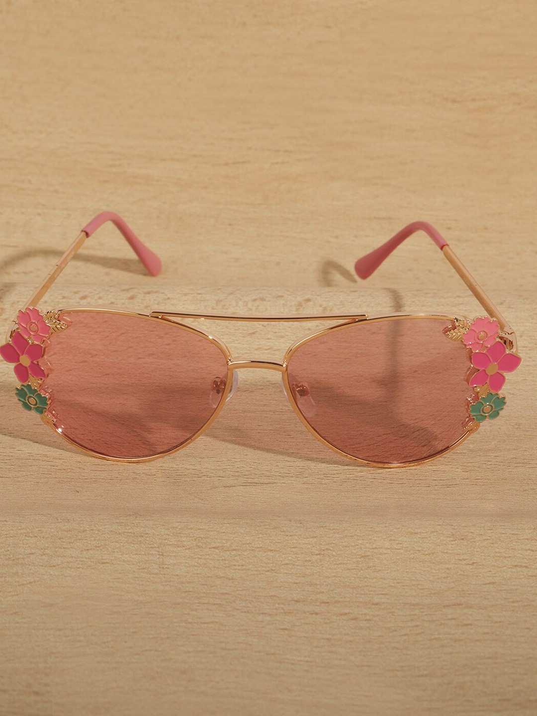 

DukieKooky Kids Aviator Sunglasses with UV Protected Lens, Pink