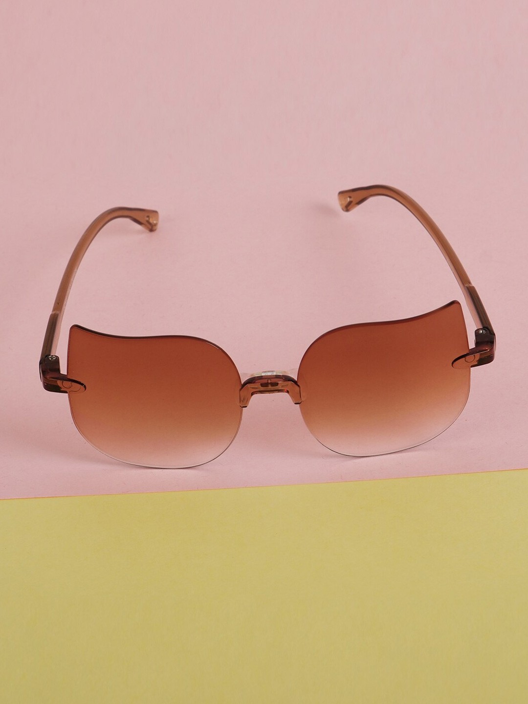 

DukieKooky Kids Butterfly Sunglasses With UV Protected Lens DKSG435D, Brown