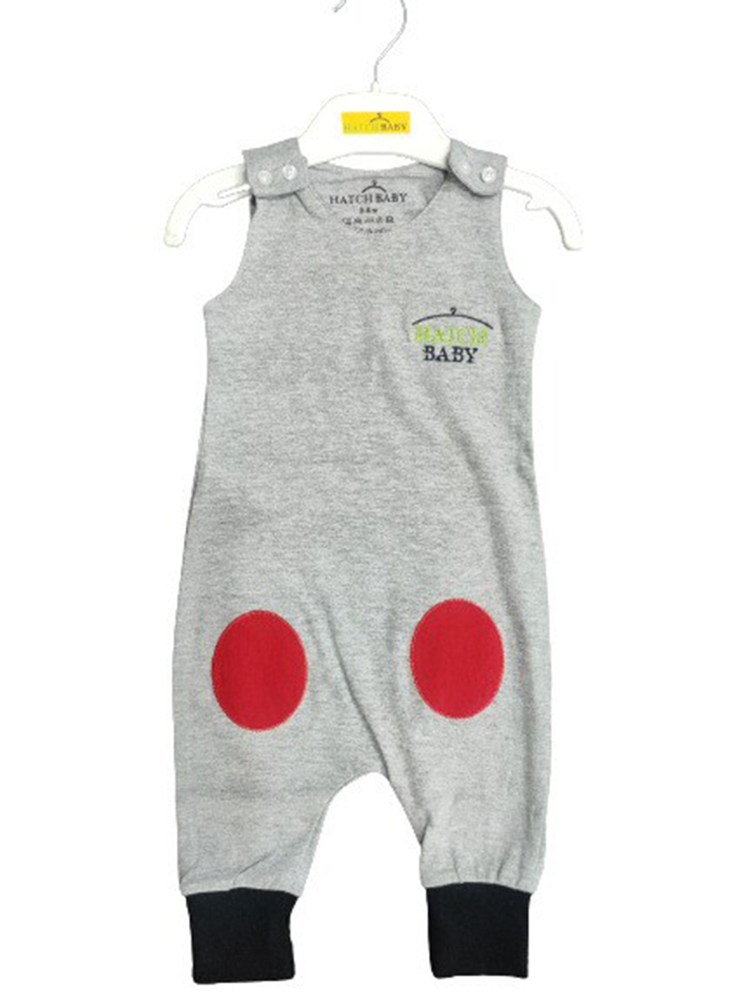 

BAESD Infants Printed Cotton Rompers, Grey