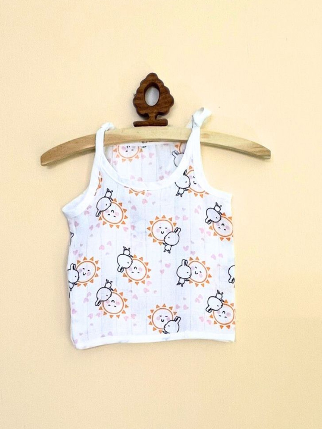 

BAESD Infant Conversational Printed Cotton Innerwear Jhabla, White