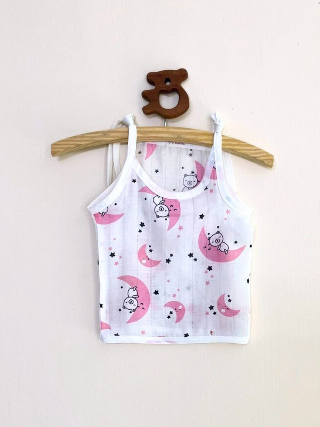 

BAESD Infant Conversational Printed Cotton Innerwear Jhabla, White