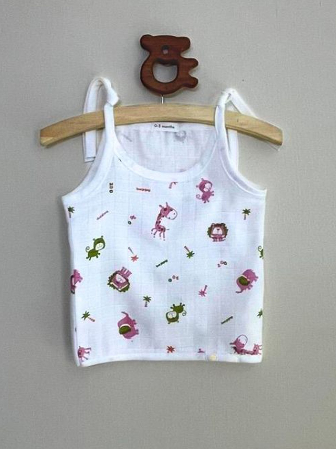 

BAESD Infant Conversational Printed Cotton Innerwear Jhabla, White