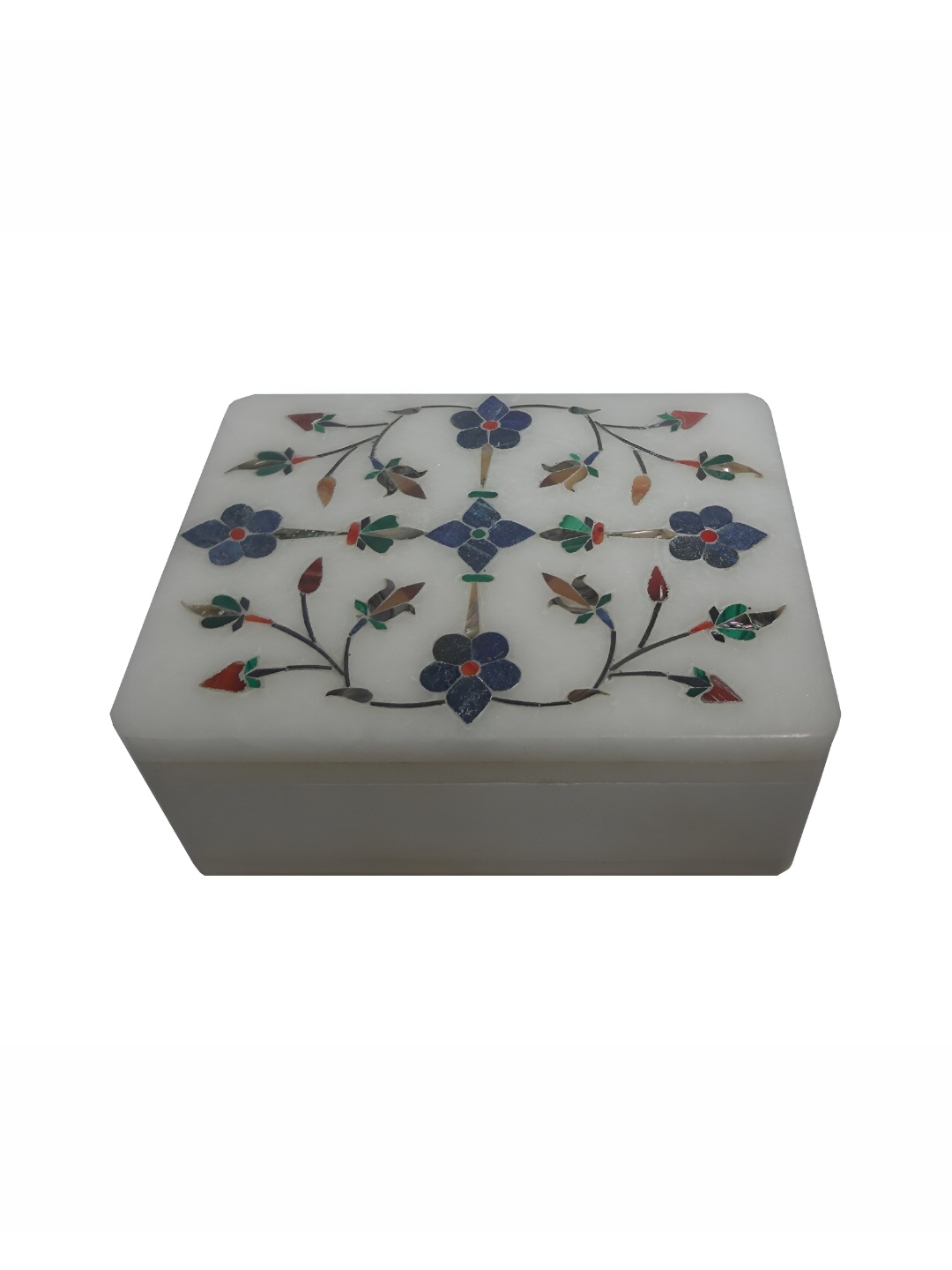 

Avinash Handicrafts White & Blue Printed Reusable Jewellery Box Organisers