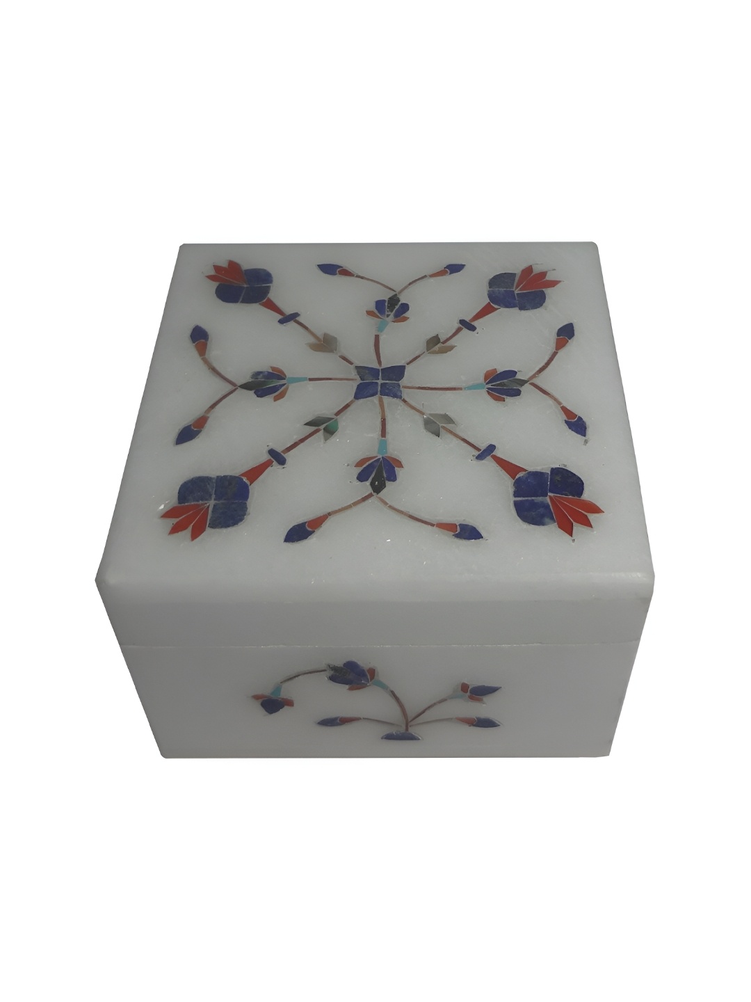 

Avinash Handicrafts White Reusable Square Jewellery Box