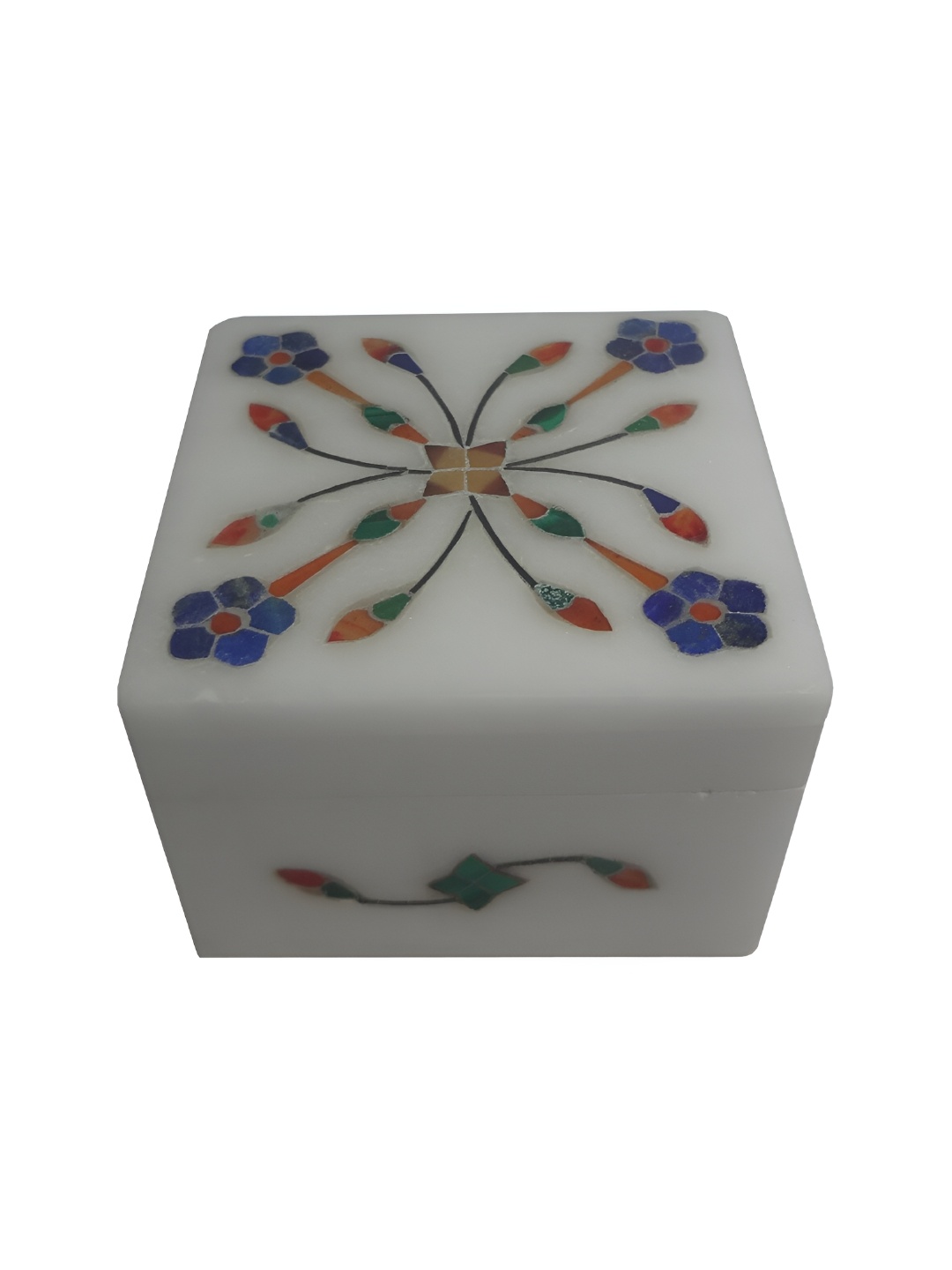 

Avinash Handicrafts White Reusable Square Jewellery Box