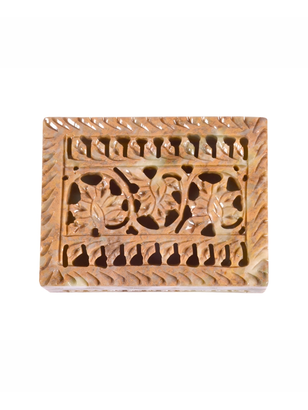 

Avinash Handicrafts Beige Reusable Rectangle Jewellery Box