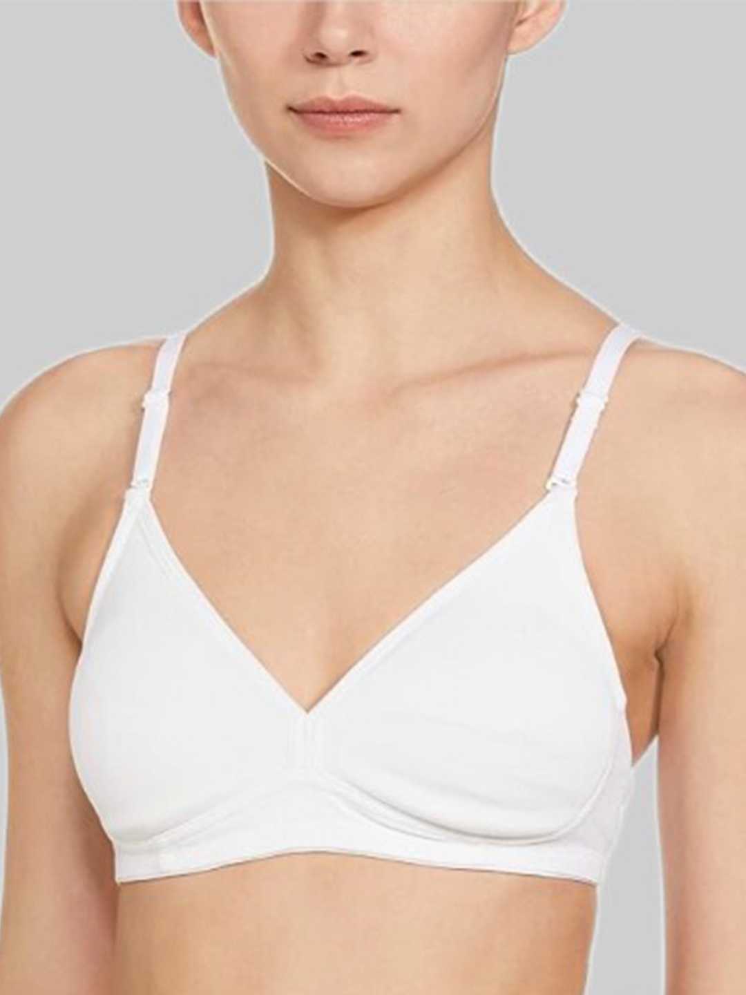 

DressBerry Non-Wired Non Padded Everyday Bra - Full Coverage, White