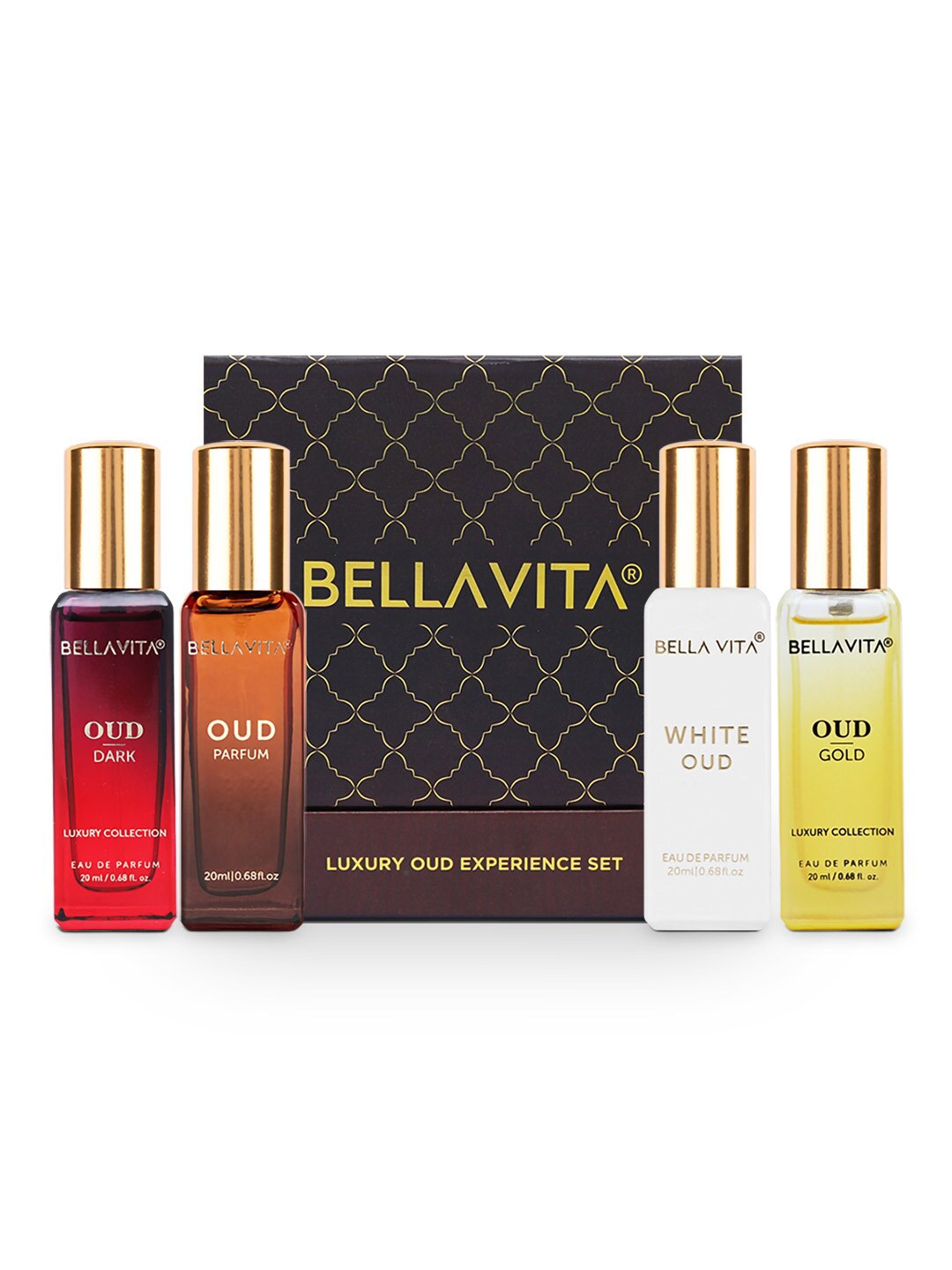 

Bella Vita Organic Gold Set Of 4 Oud-White Oud-Dark Oud-Oud Eau De Parfum - 20ml Each, Brown