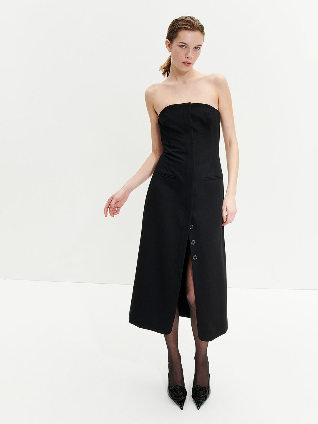 

H&M Bandeau Bodycon Dresses, Black