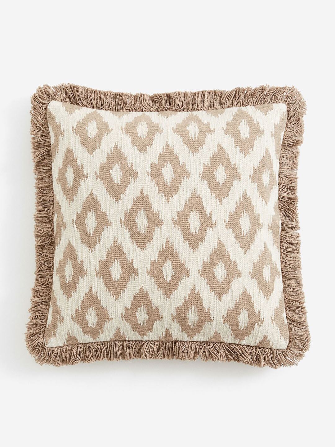 

H&M Beige Jacquard-Weave Cushion Cover