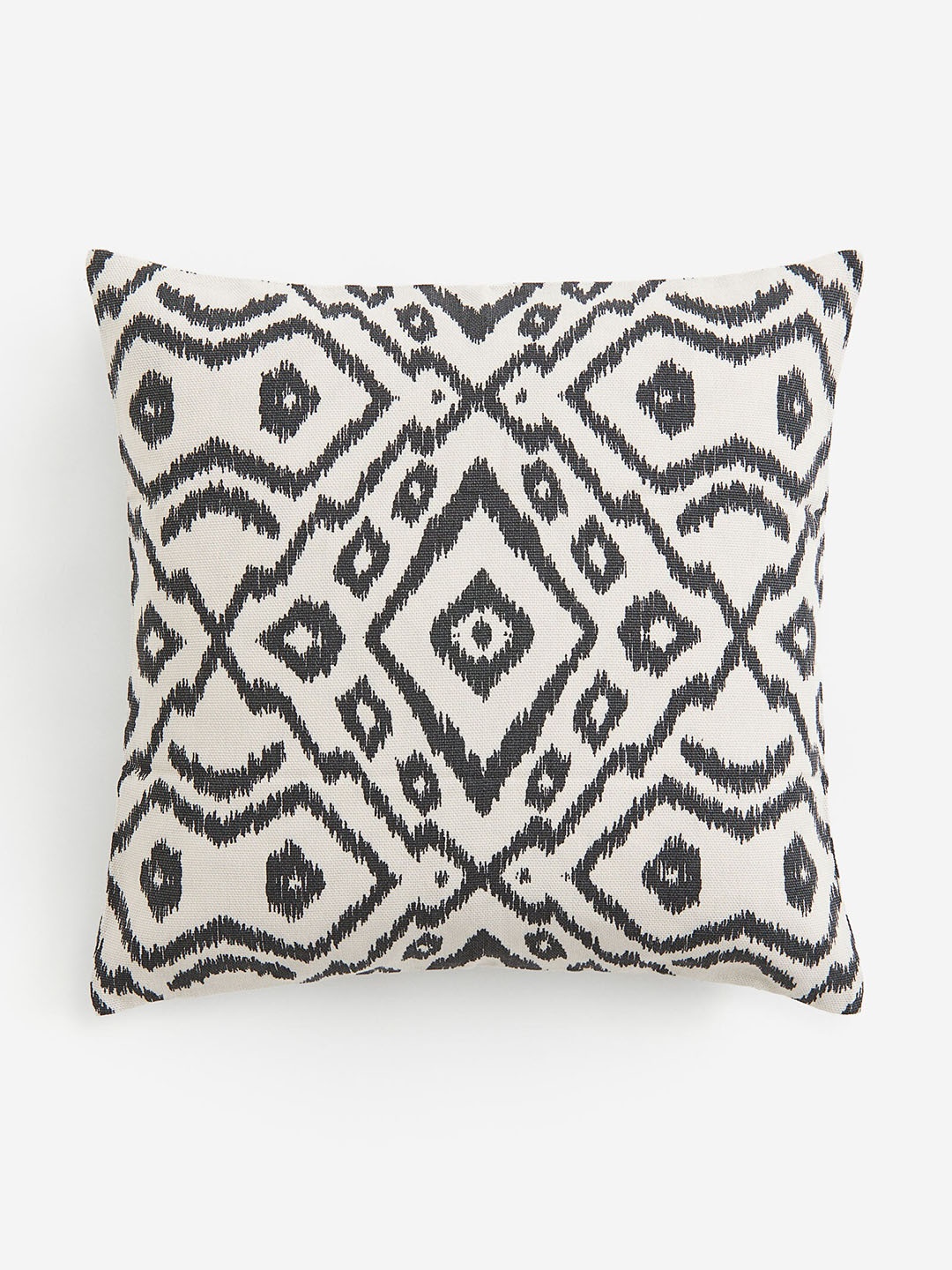 

H&M Pure Cotton Patterned Cushion Cover, Grey