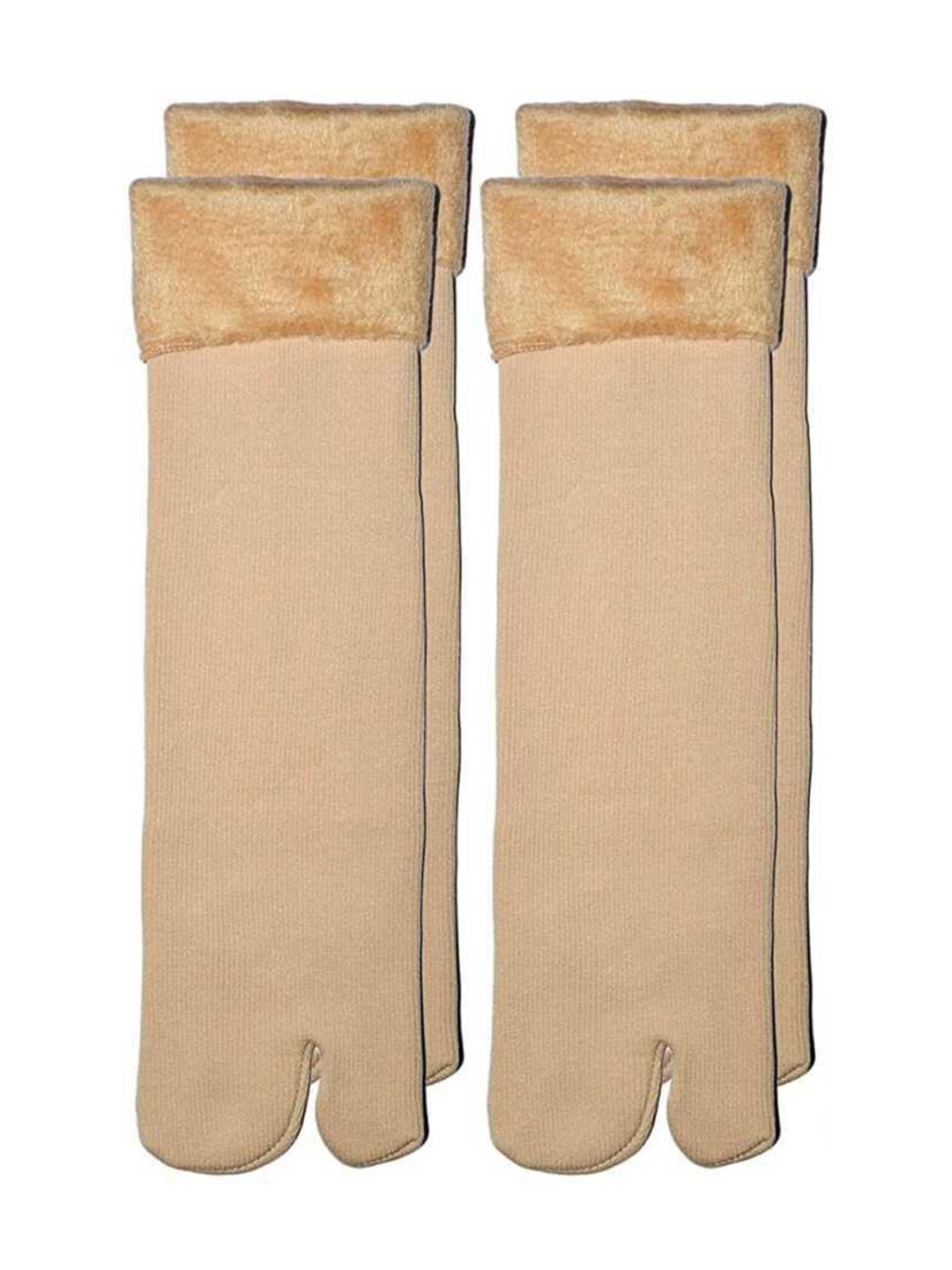 

BAESD Women Pack Of 2 Ankle Length Socks, Beige