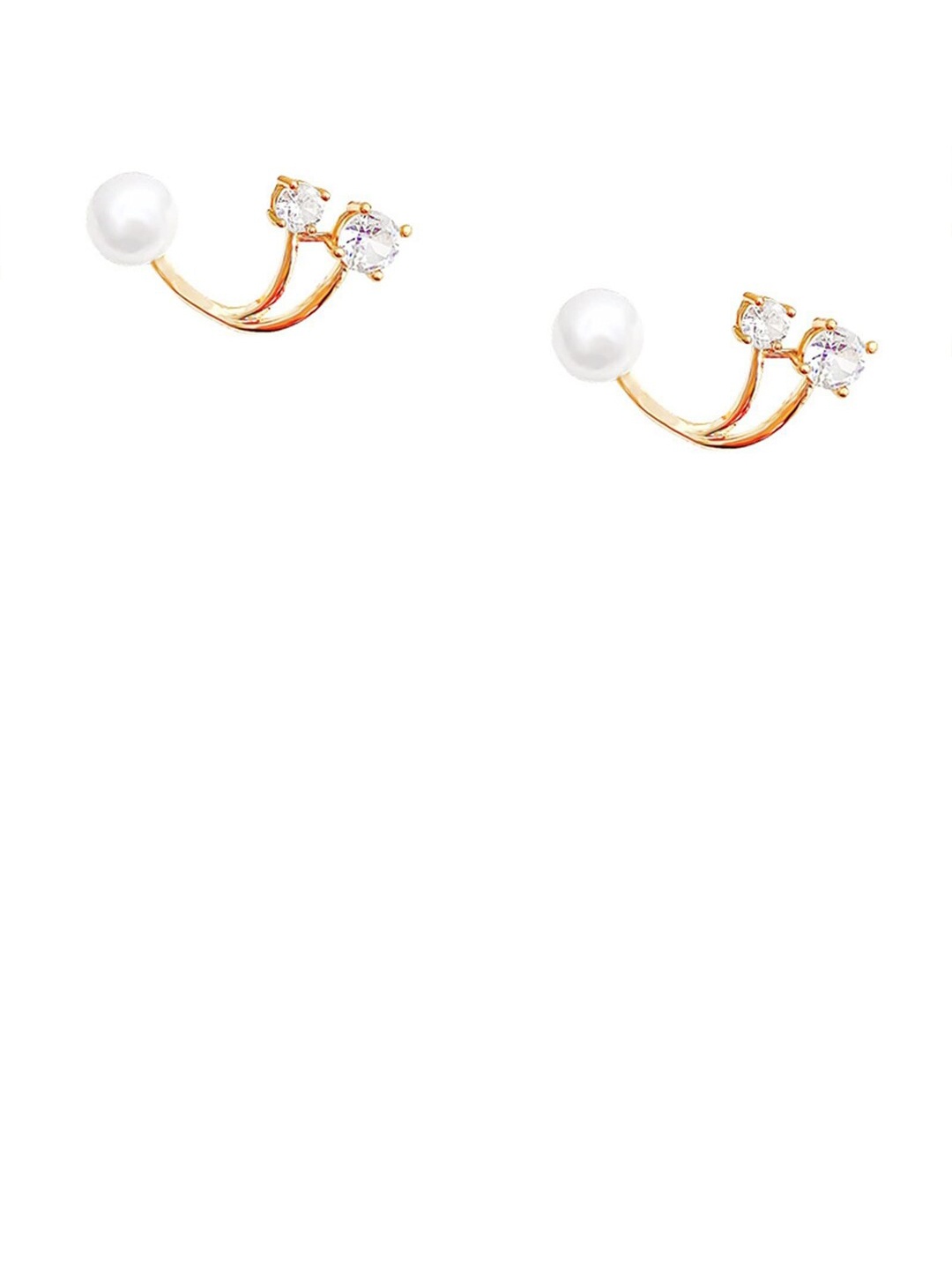 

Krelin Stainless Steel Gold-Plated Classic Studs Earrings