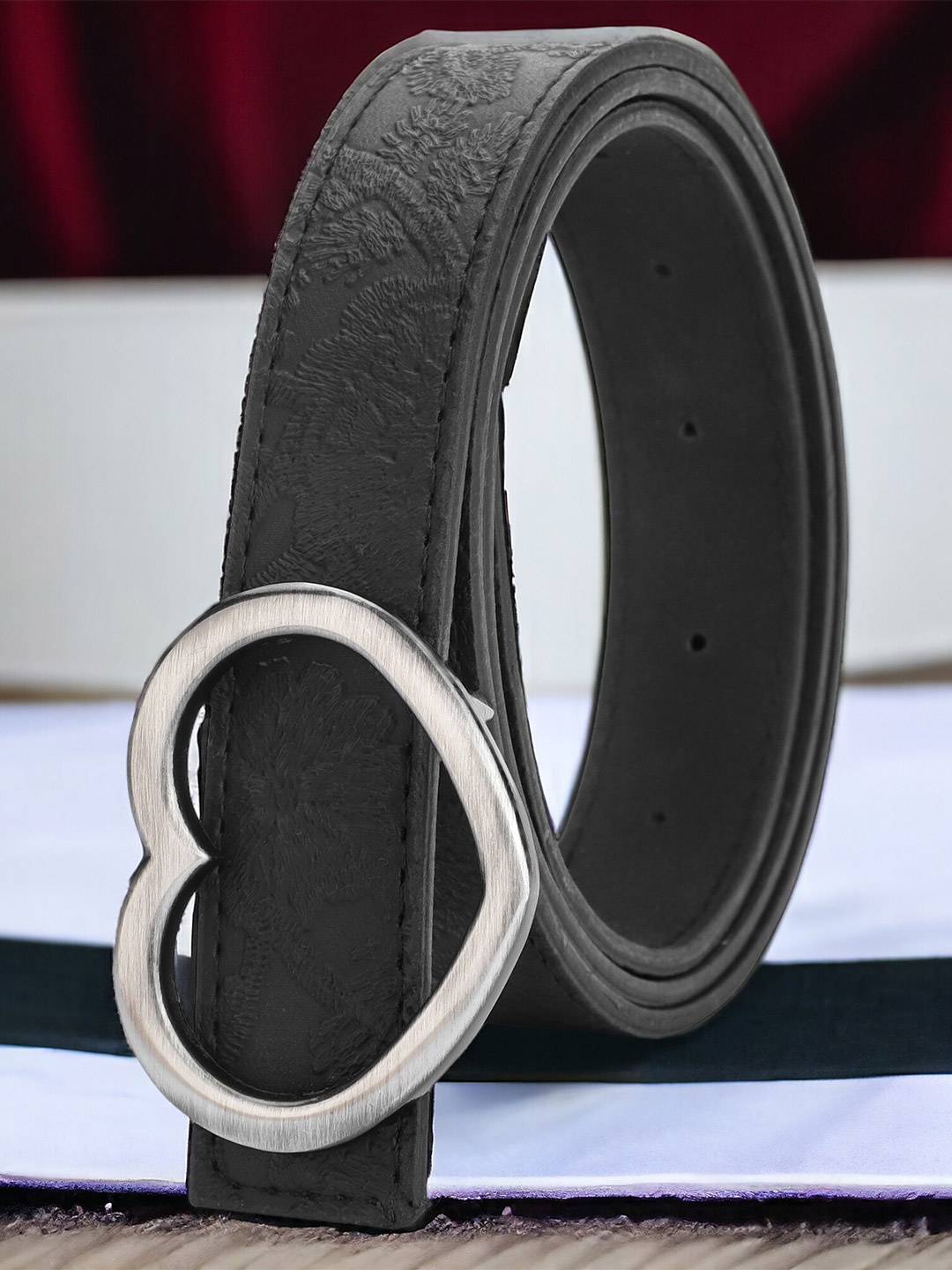

Kastner Women Textured Formal Belt, Black