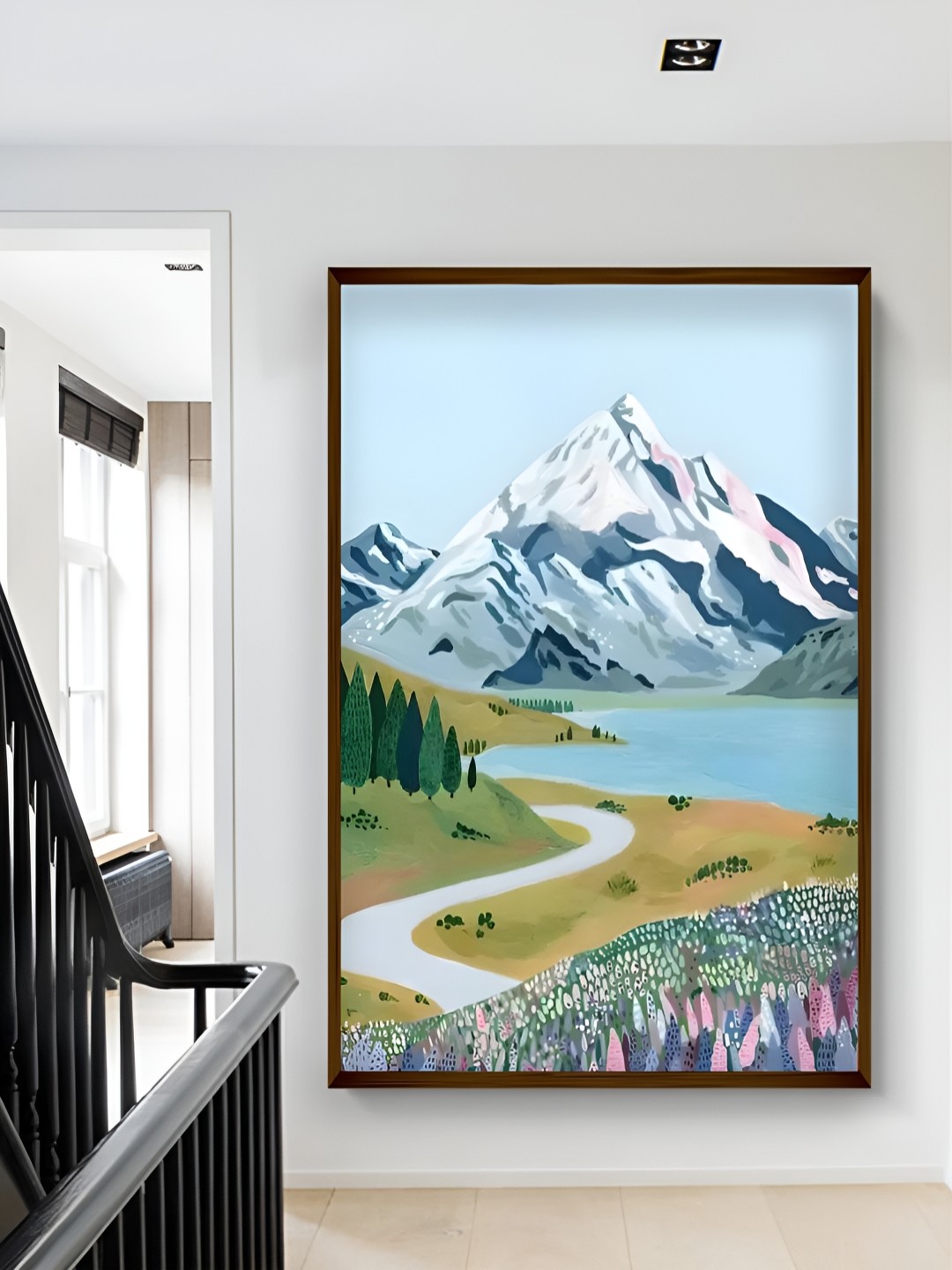 

The Art House Blue & White Abstract Wooden Wall Art