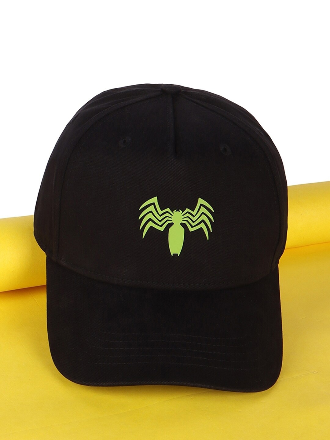 

Bewakoof Unisex Venom Verse Embroidered Cotton Baseball Cap, Black