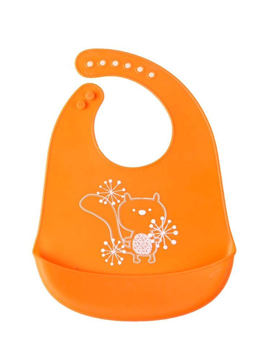 

SYGA Kids Printed Waterproof Bibs, Orange