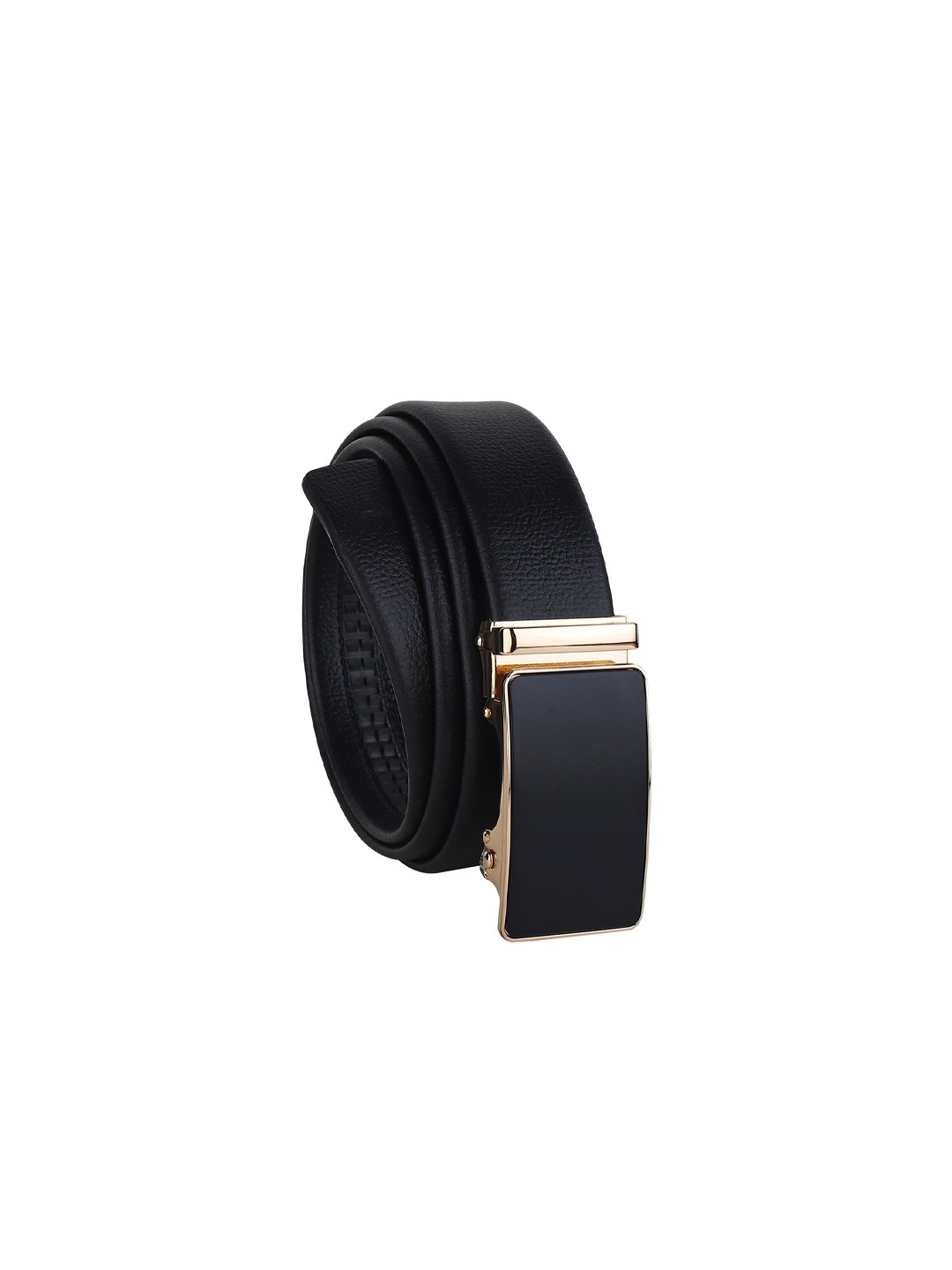 

Pacific Gold Men Textured Belt, Black