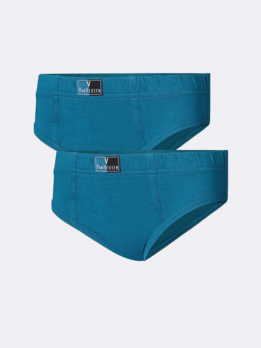 

Van Heusen Boys Pack of 2 Solid Anti-Bacterial Colour Fresh Briefs, Blue