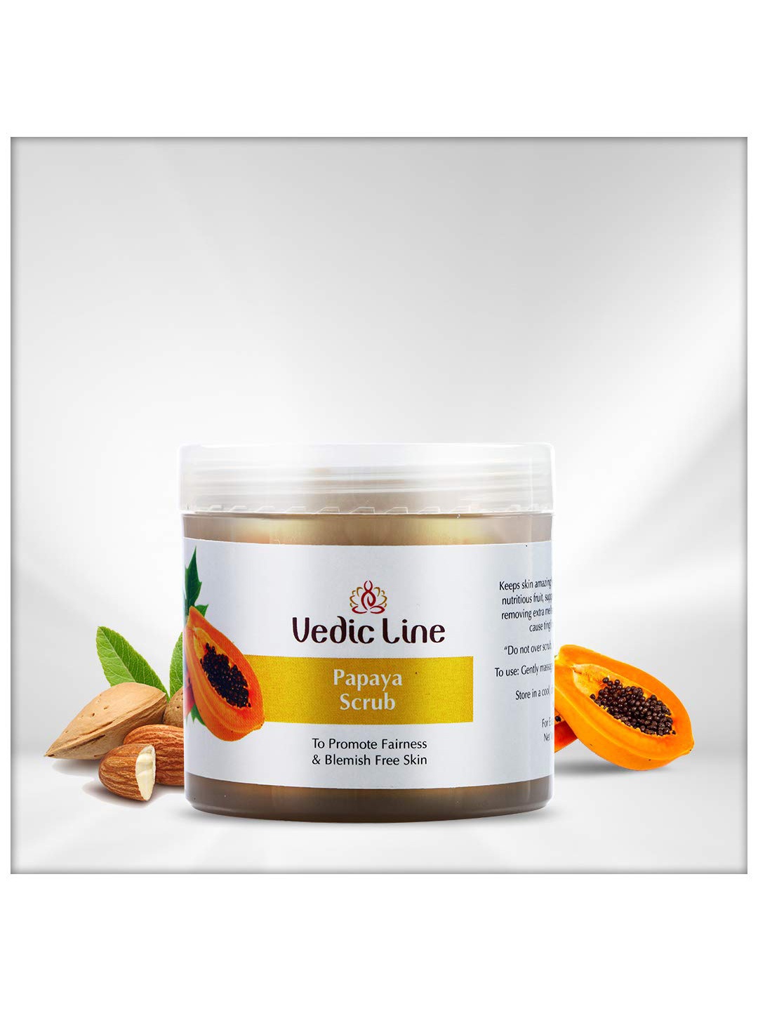 

Vedicline Papaya Face Scrub Reduce Uneven Skin - 100ml, White