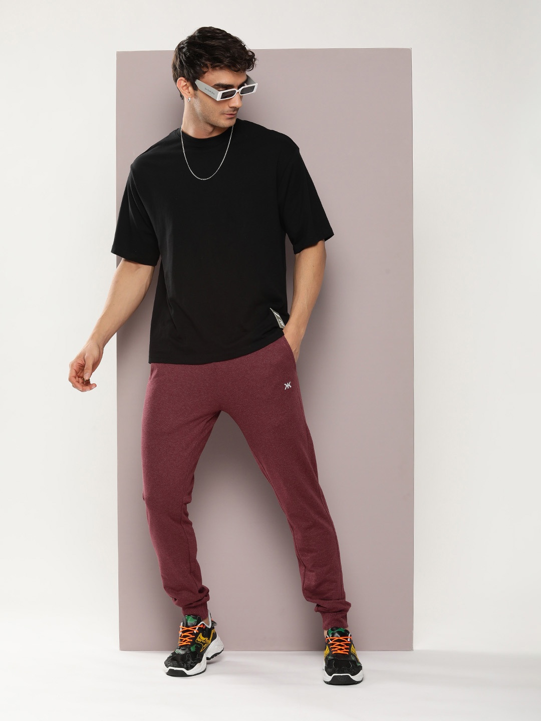 

Kook N Keech Solid Joggers, Maroon