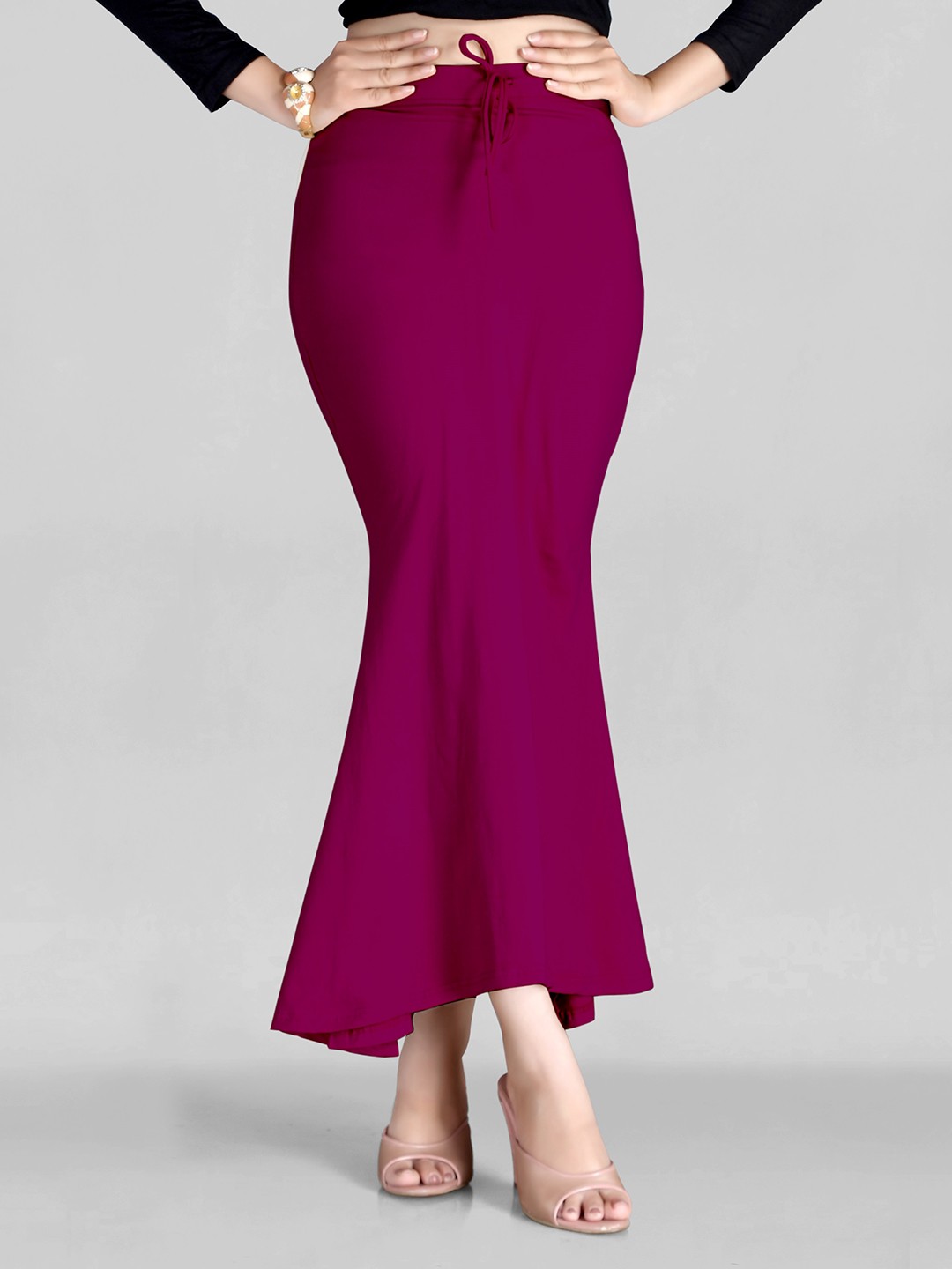

SCUBE DESIGNS Women Mermaid Fit Saree Shapewear, Magenta