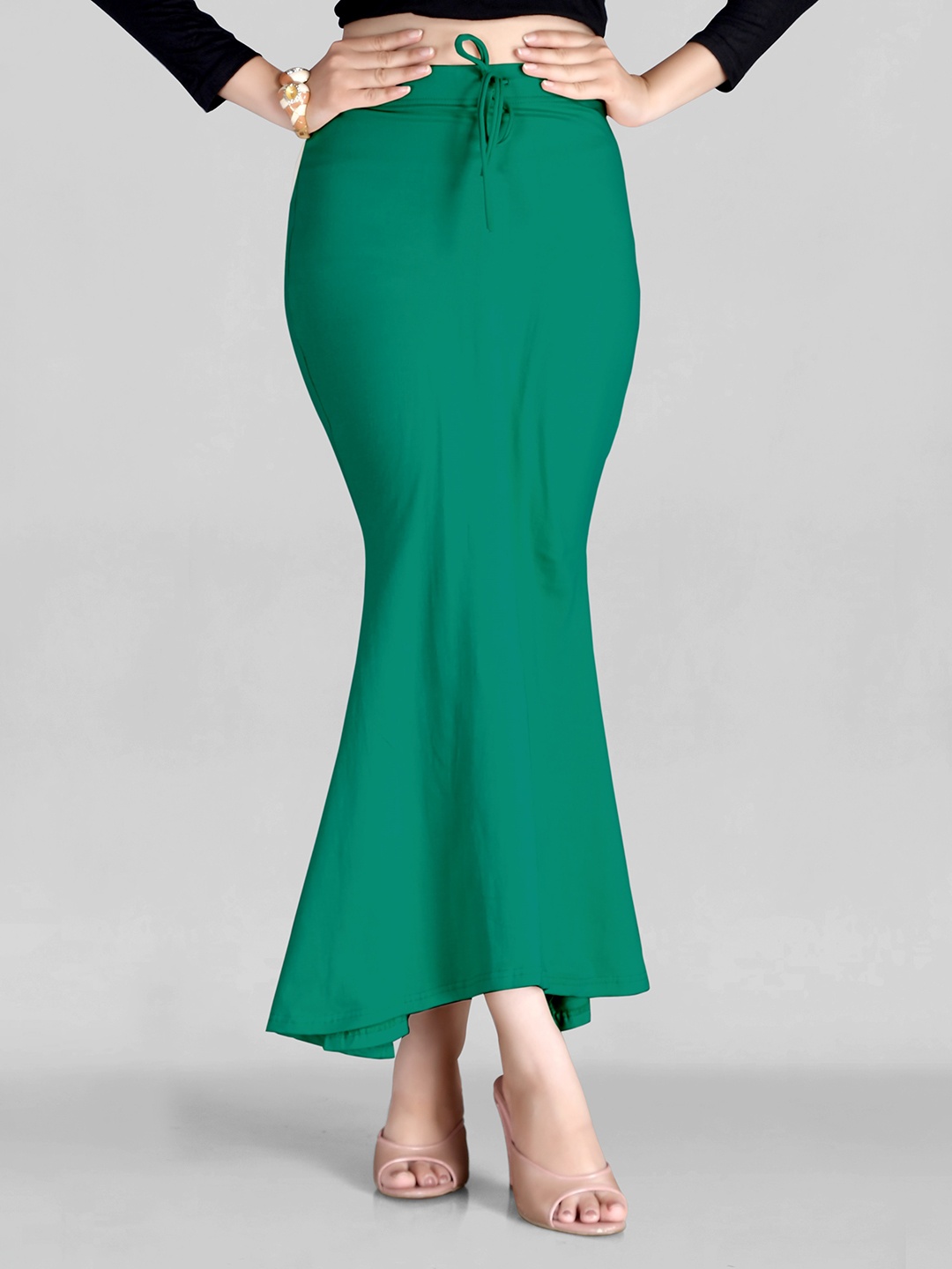 

SCUBE DESIGNS Women Mermaid Fit Saree Shapewear, Green