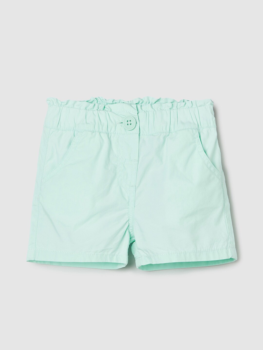 

max Girls Cotton Regular Shorts, Green