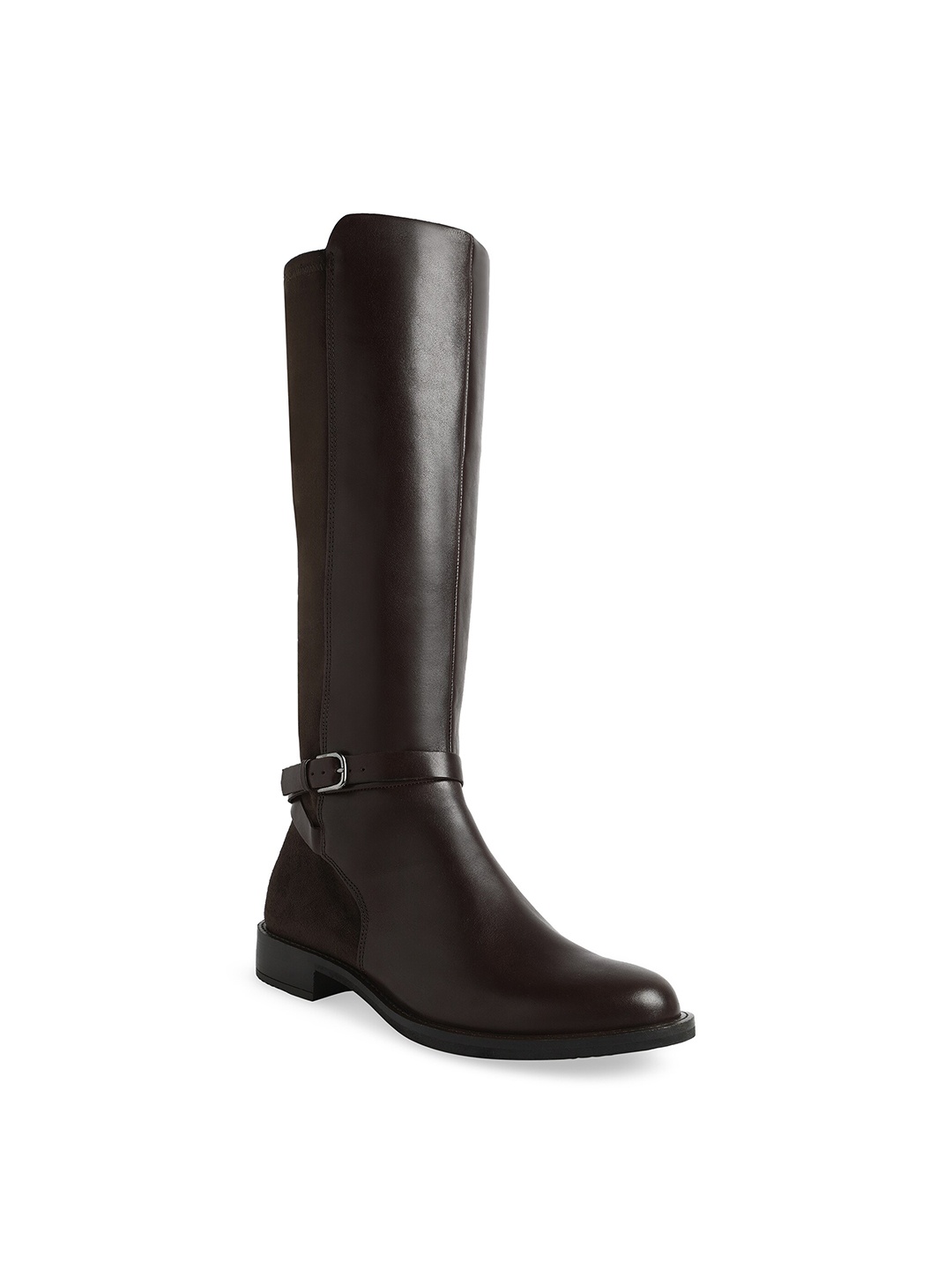 

ECCO Women Sartorelle 25 Mocha Leather Regular High Cut Boot, Brown
