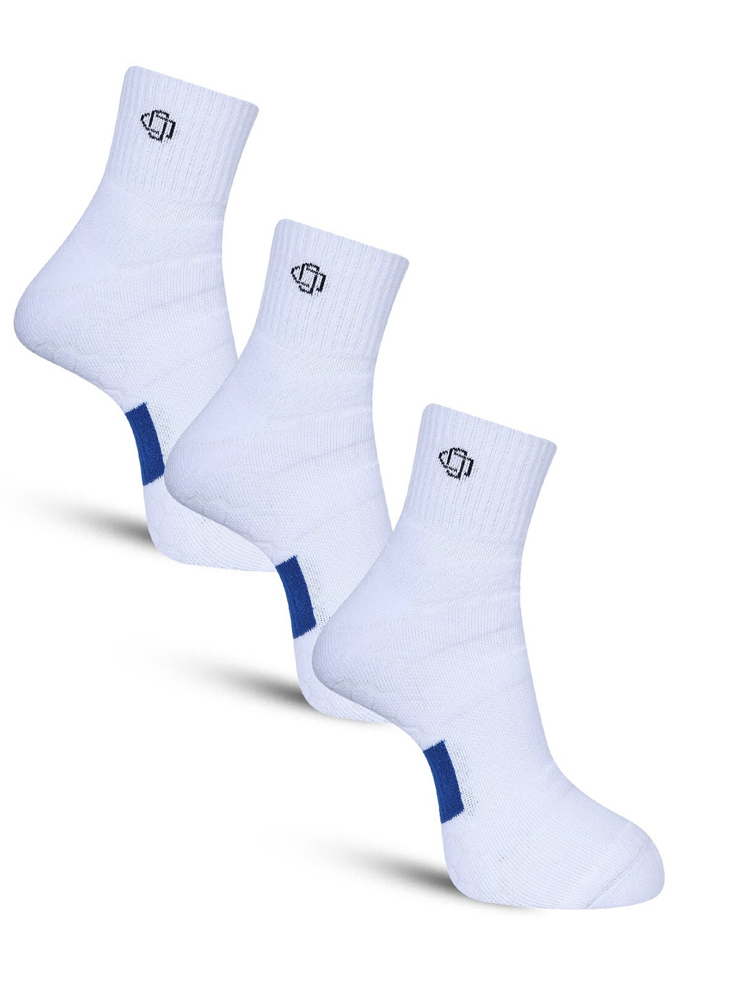 

Dollar Socks Men Pack Of 3 Cotton Ankle Length Socks, White