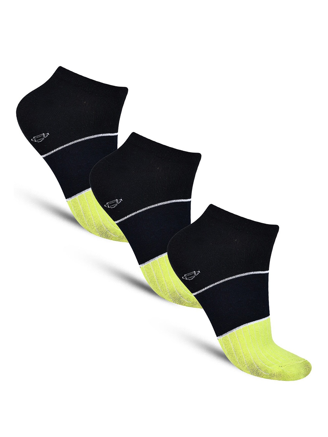 

Dollar Socks Men Pack Of 3 Cotton Ankle Length Socks, Navy blue