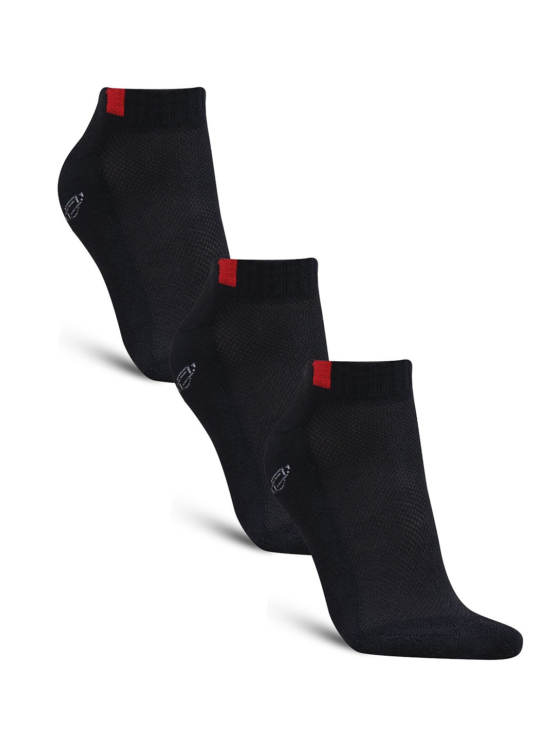 

Dollar Socks Men Pack Of 3 Patterned Ankle-Length Socks, Black