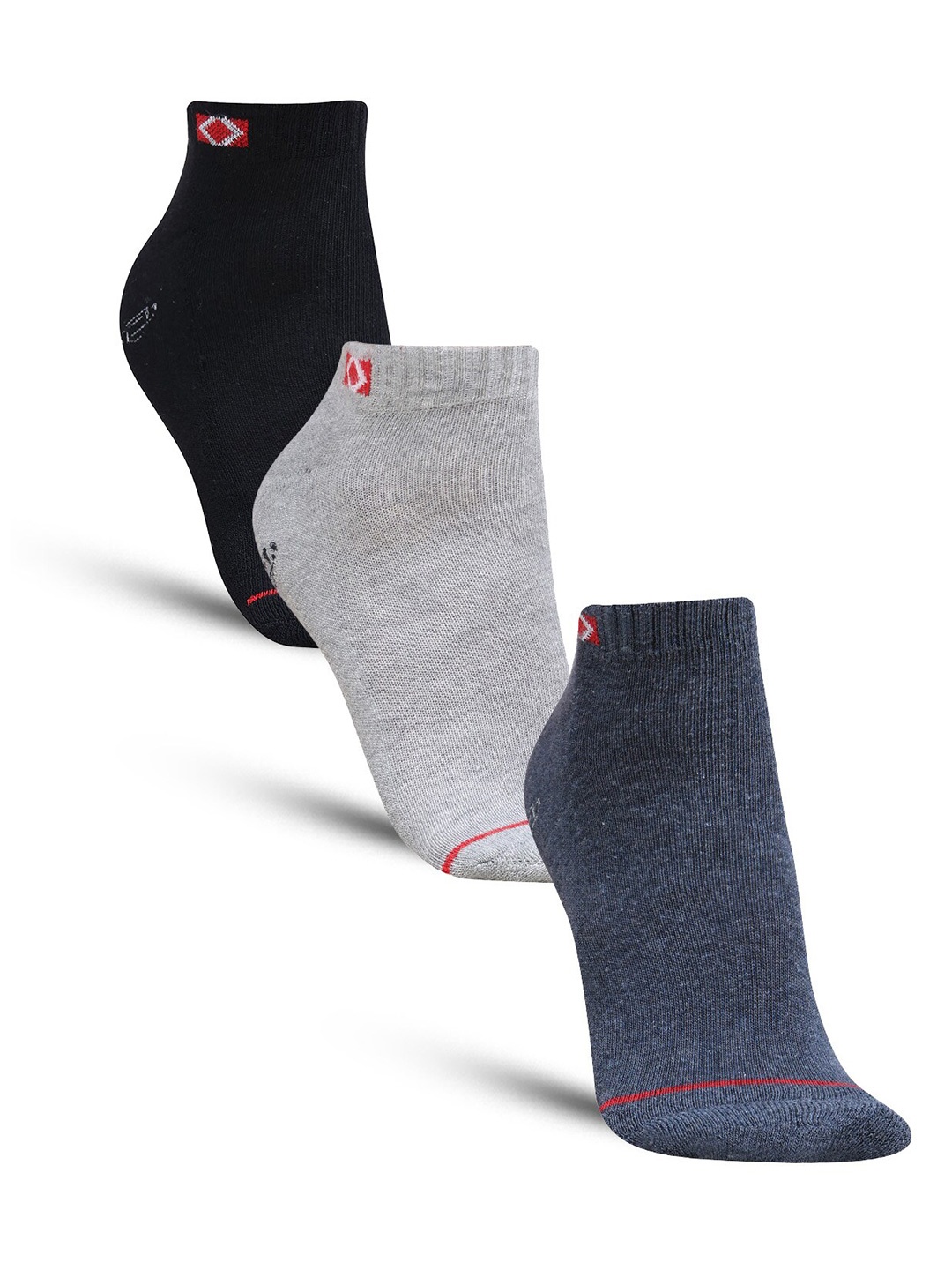 

Dollar Socks Men Pack Of 3 Ankle-Length Socks, Black