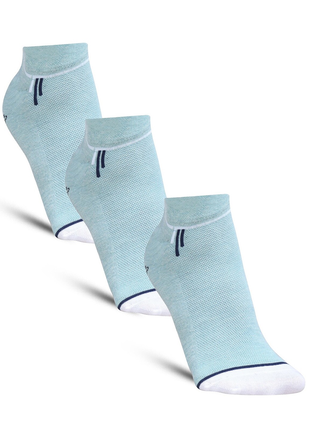 

Dollar Socks Men Pack Of 3 Patterned Ankle-Length Cotton Socks, Green