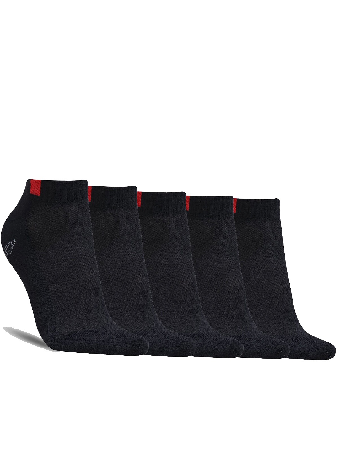 

Dollar Socks Men Pack of 5 Cotton Shoe Liners Socks, Black