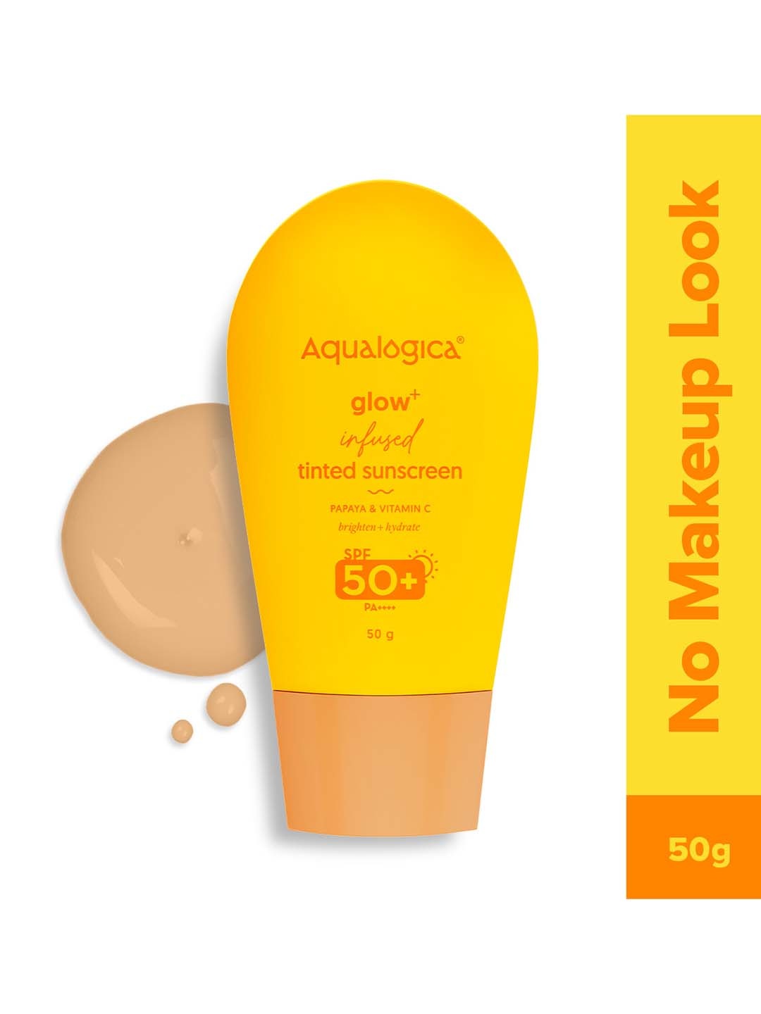 

Aqualogica Glow+ Infused Tinted Sunscreen SPF 50+ PA++++ - 50g, Cream