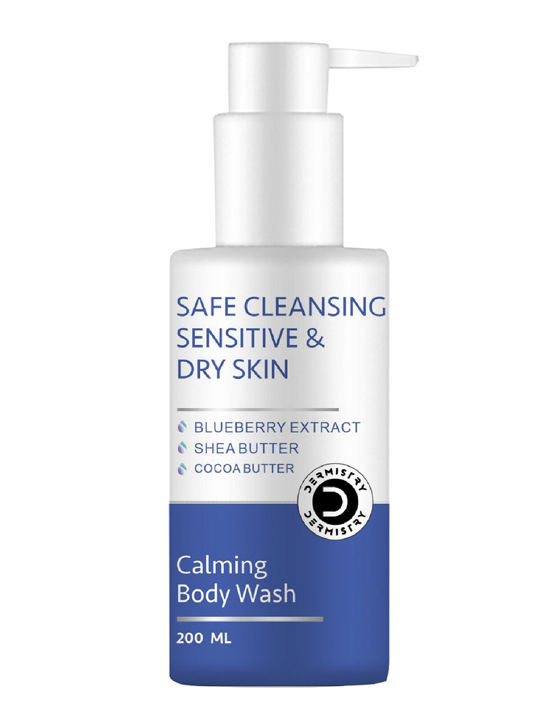 

Vigini Dermistry Sensitive & Dry Skin Care Calming Soothing Body Wash - 200ml, White