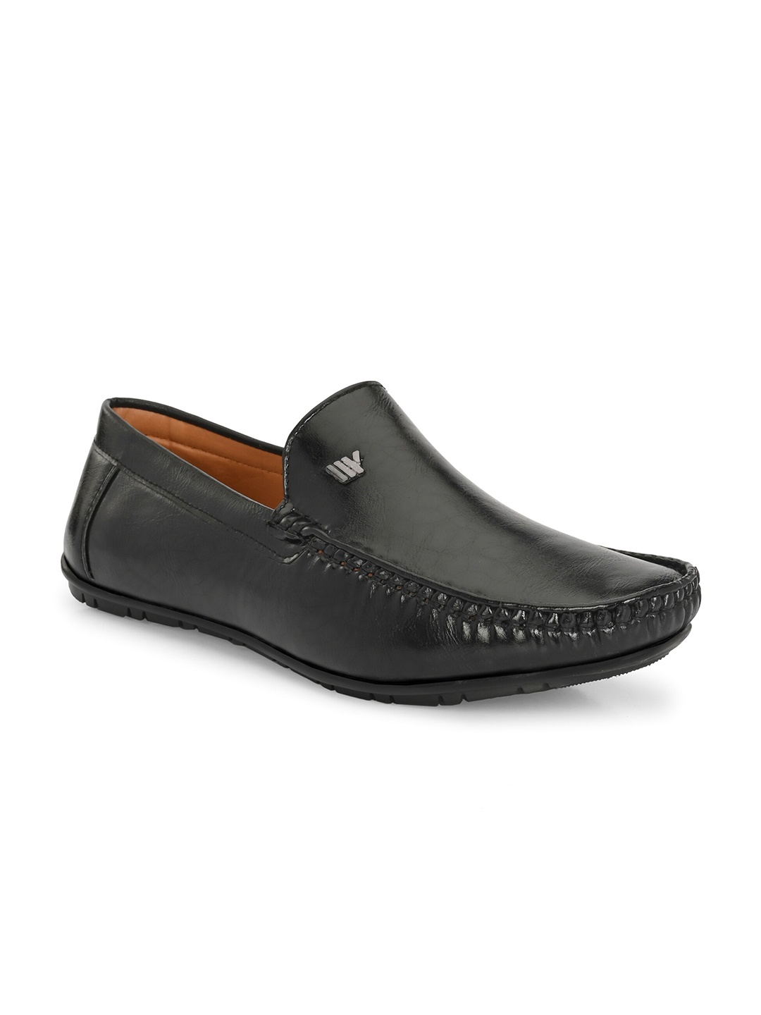 

SERVER Men Pointed Toe Comfort Insole Slip-On Loafers, Black